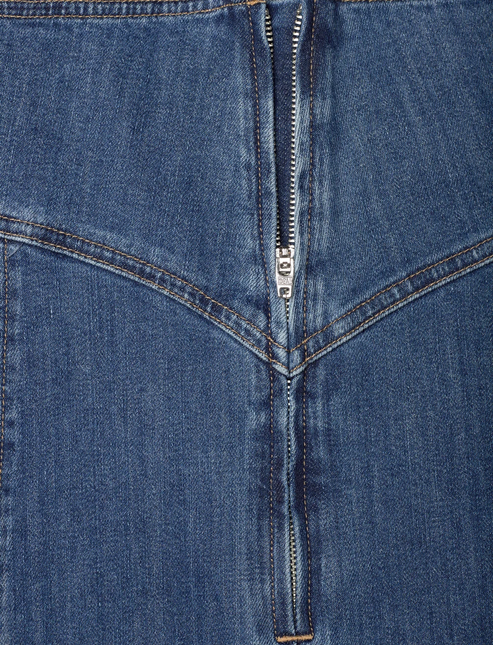 Polo Ralph Lauren - Paneled Denim A-Line Skirt - jeanskjolar - bostwich wash - 2