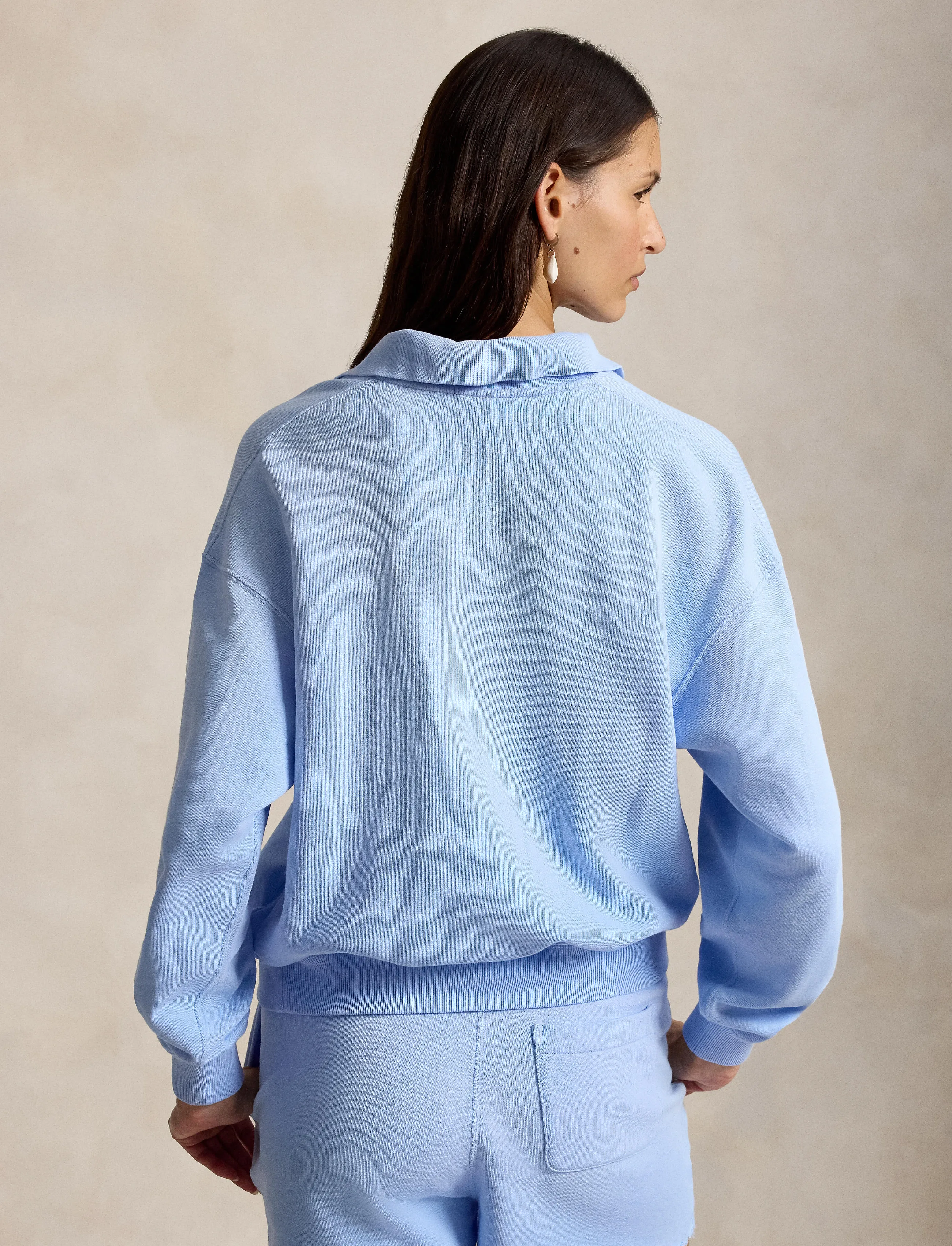 Polo Ralph Lauren - Lightweight Fleece Long-Sleeve Polo - polos - baby blue - 5
