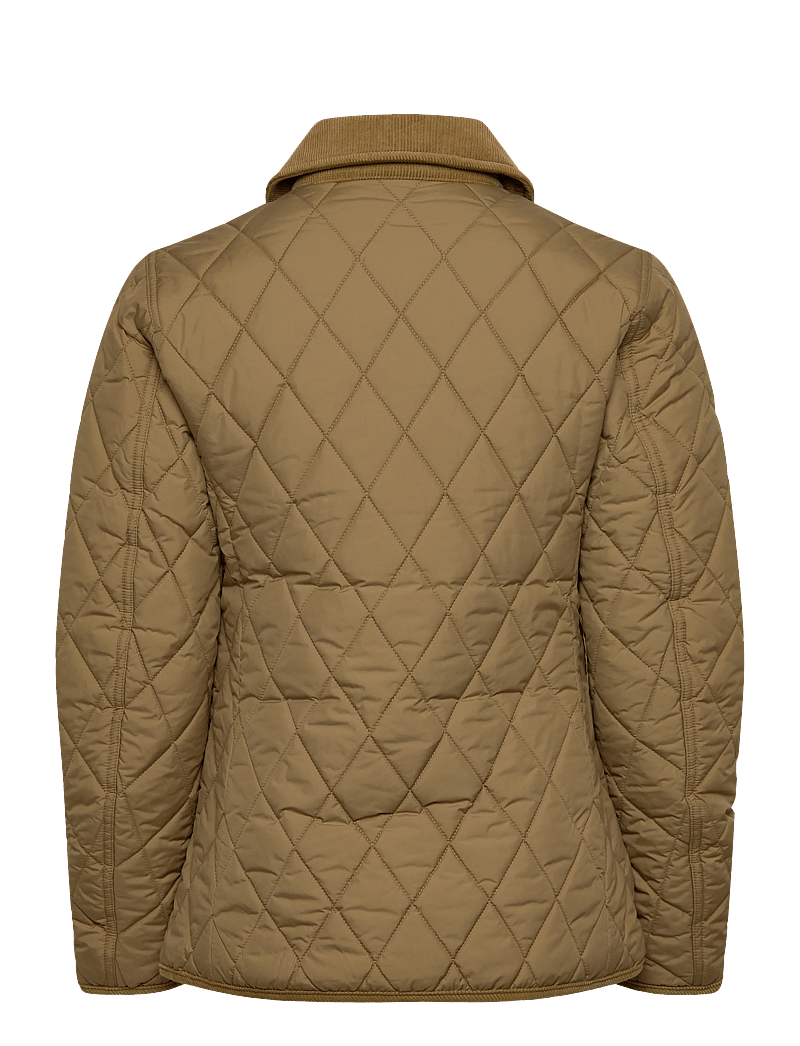 Polo Ralph Lauren - Corduroy-Trim Quilted Barn Jacket - dun- & vadderade jackor - desert khaki - 1