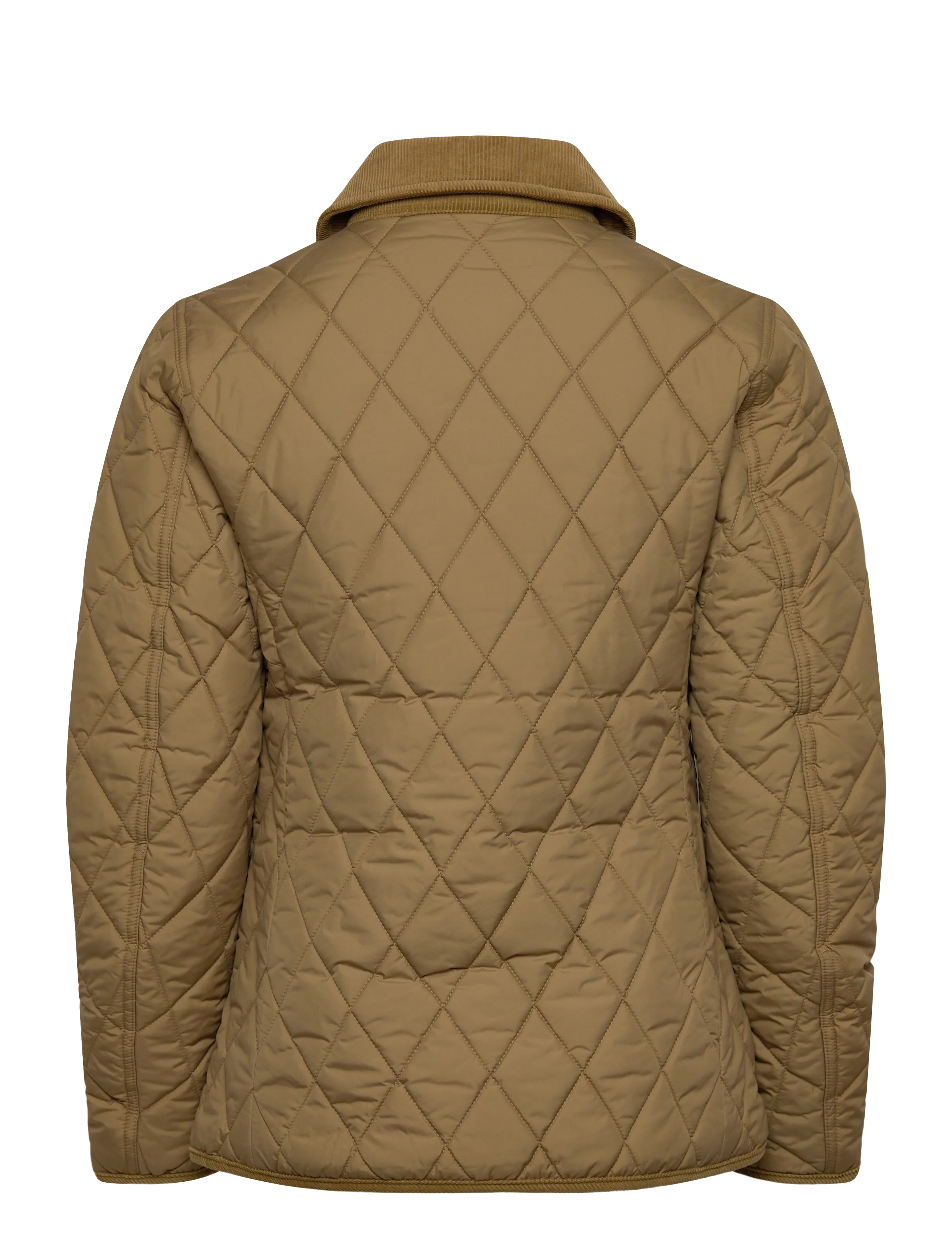 Polo Ralph Lauren - Corduroy-Trim Quilted Barn Jacket - gefütterte & daunenjacken - desert khaki - 2