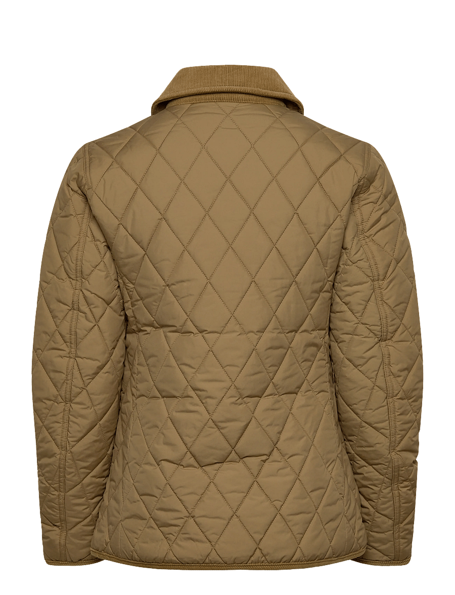 Polo Ralph Lauren - Corduroy-Trim Quilted Barn Jacket - gefütterte & daunenjacken - desert khaki - 2