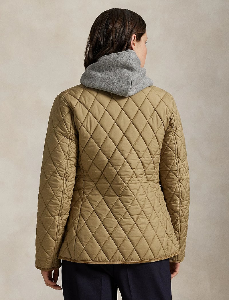 Polo Ralph Lauren - Corduroy-Trim Quilted Barn Jacket - gefütterte & daunenjacken - desert khaki - 3