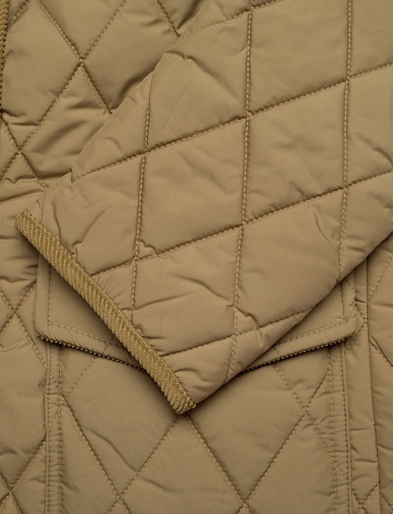 Polo Ralph Lauren - Corduroy-Trim Quilted Barn Jacket - dun- & vadderade jackor - desert khaki - 3