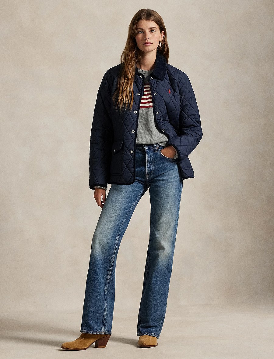 Polo Ralph Lauren - Corduroy-Trim Quilted Barn Jacket - vestes de printemps - rl navy - 2