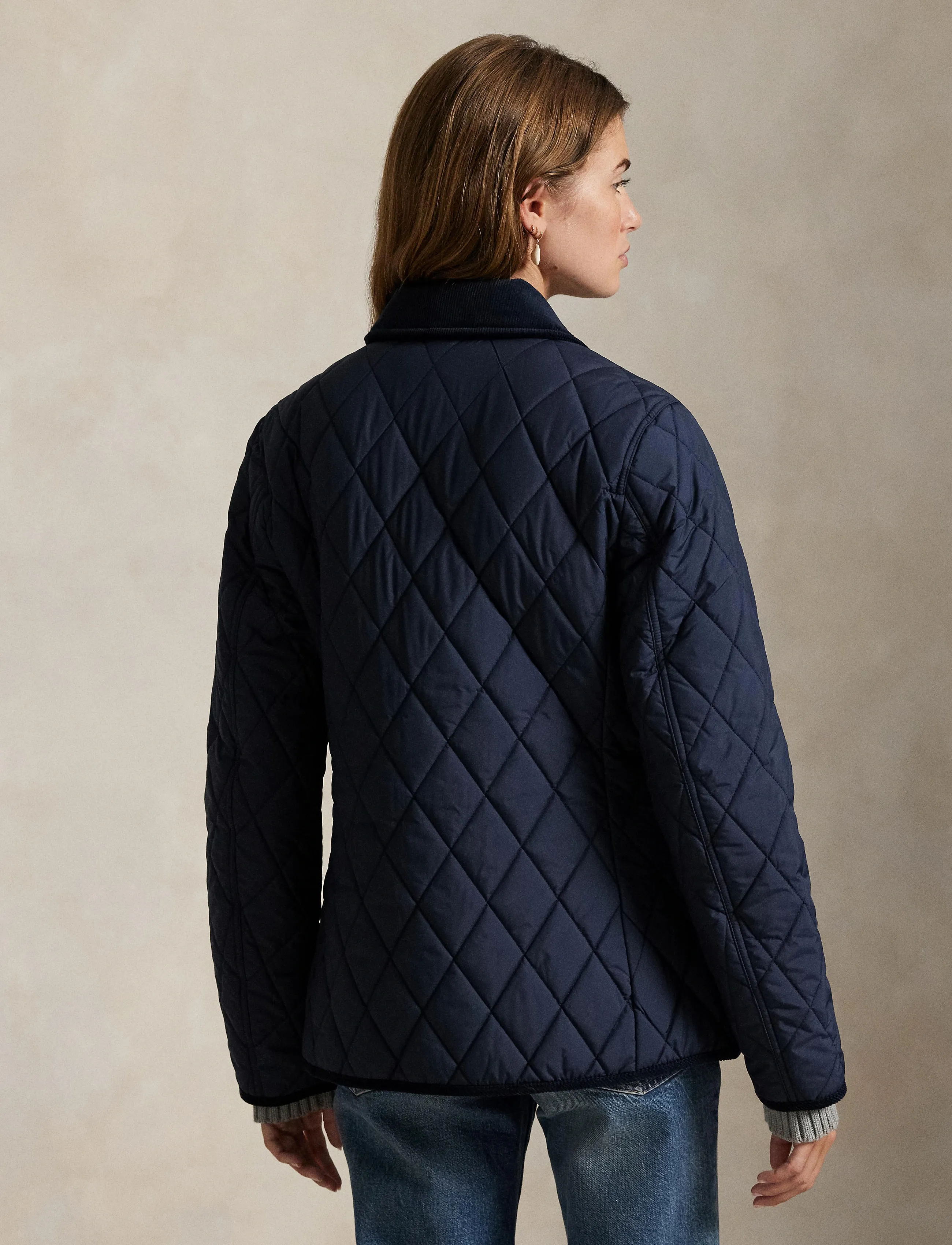 Polo Ralph Lauren - Corduroy-Trim Quilted Barn Jacket - vestes de printemps - rl navy - 5