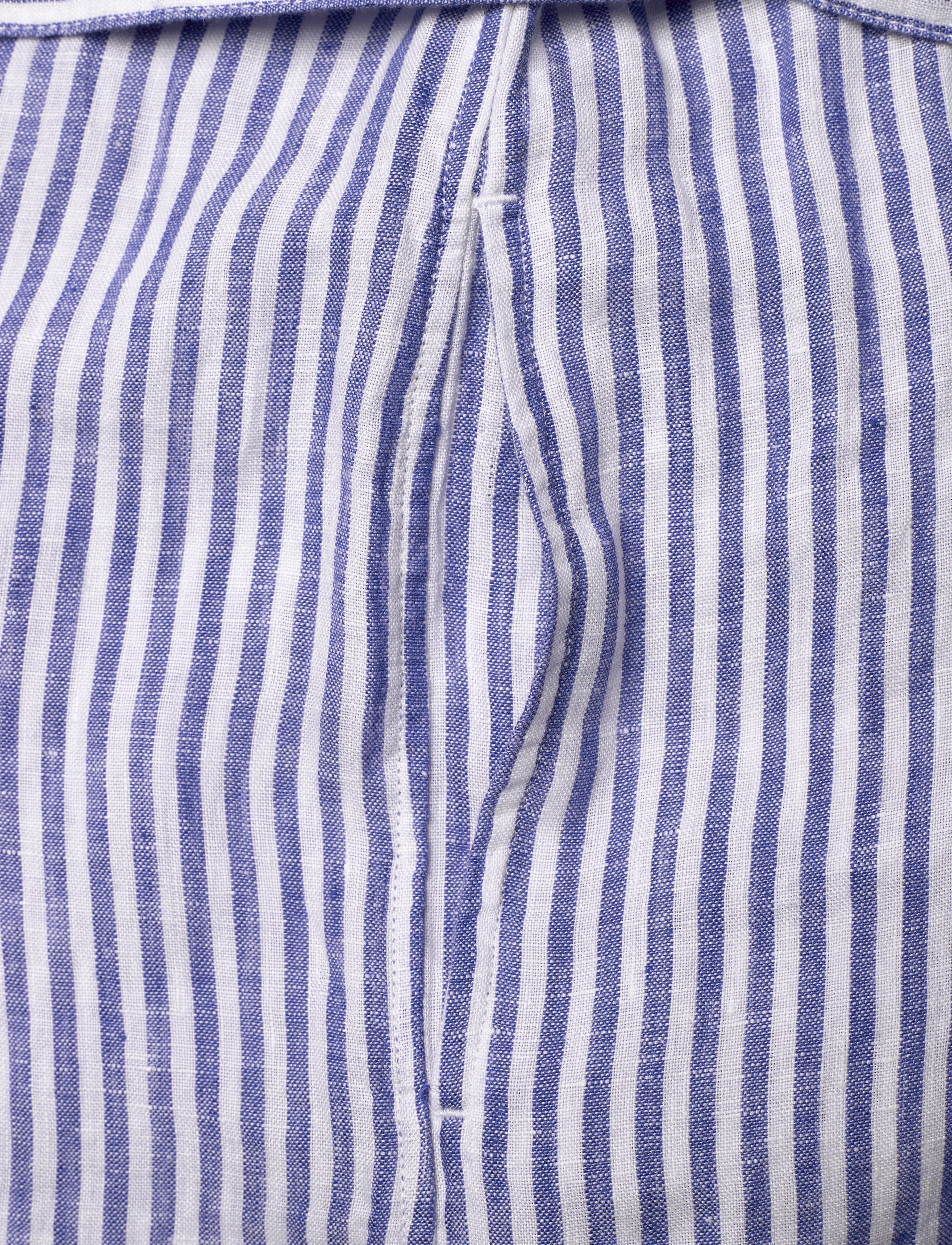Polo Ralph Lauren - Striped Linen Short-Sleeve Shirtdress - sommerkleider - 1880b white-royal - 5