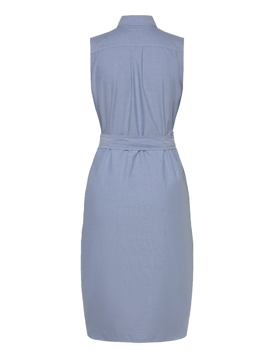 Polo Ralph Lauren - Belted Oxford Sleeveless Shirtdress - bsr blue - 1