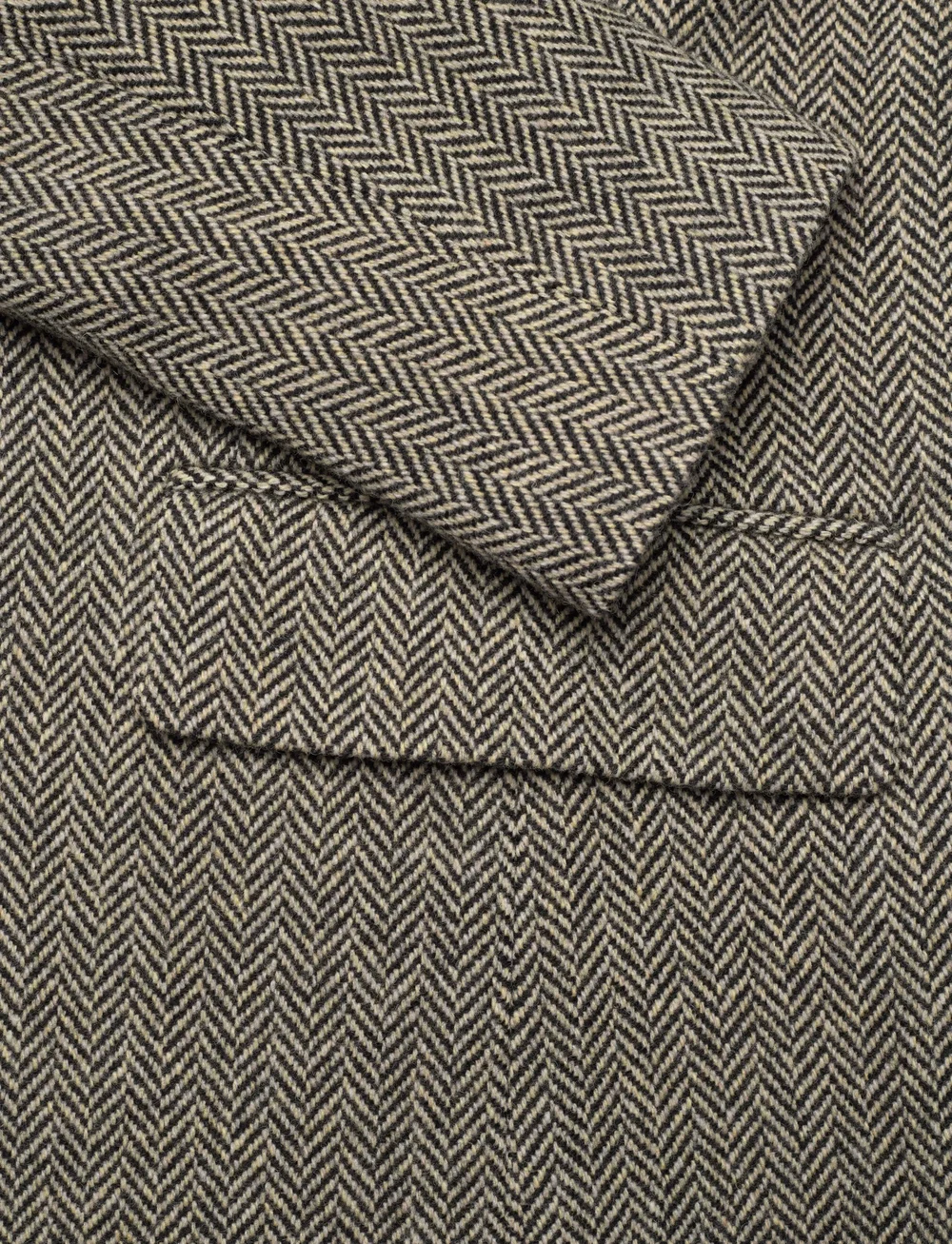 Polo Ralph Lauren - Wool-Blend Herringbone Coat - uldfrakker - black/cream herri - 3