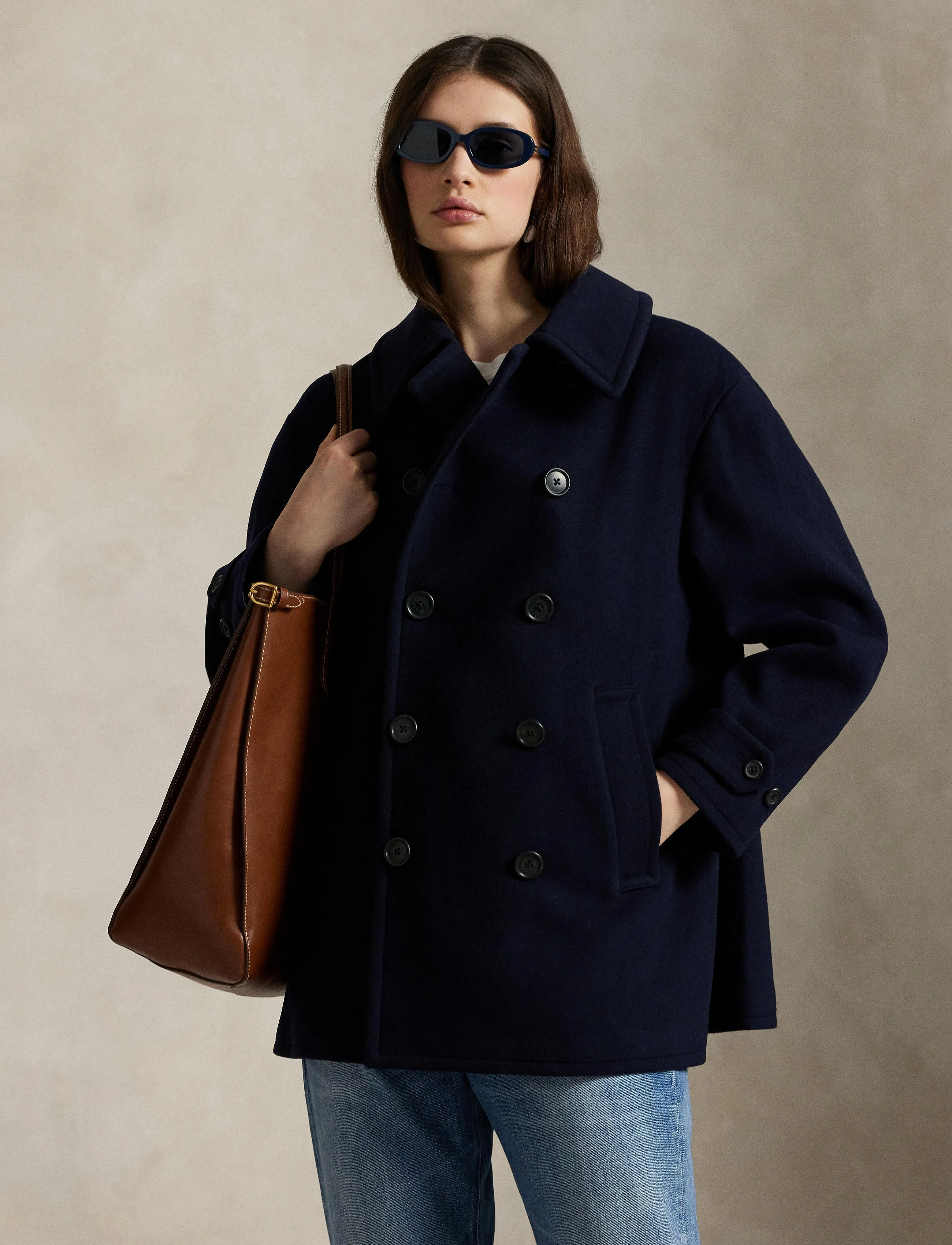Polo Ralph Lauren - Wool Melton Peacoat - vestes d'hiver - ink - 3