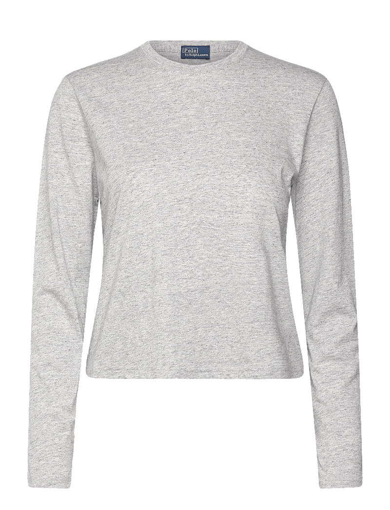 Polo Ralph Lauren - Shrunken Fit Jersey Long-Sleeve Tee - pikkade varrukatega alussärgid - cobblestone heath - 0