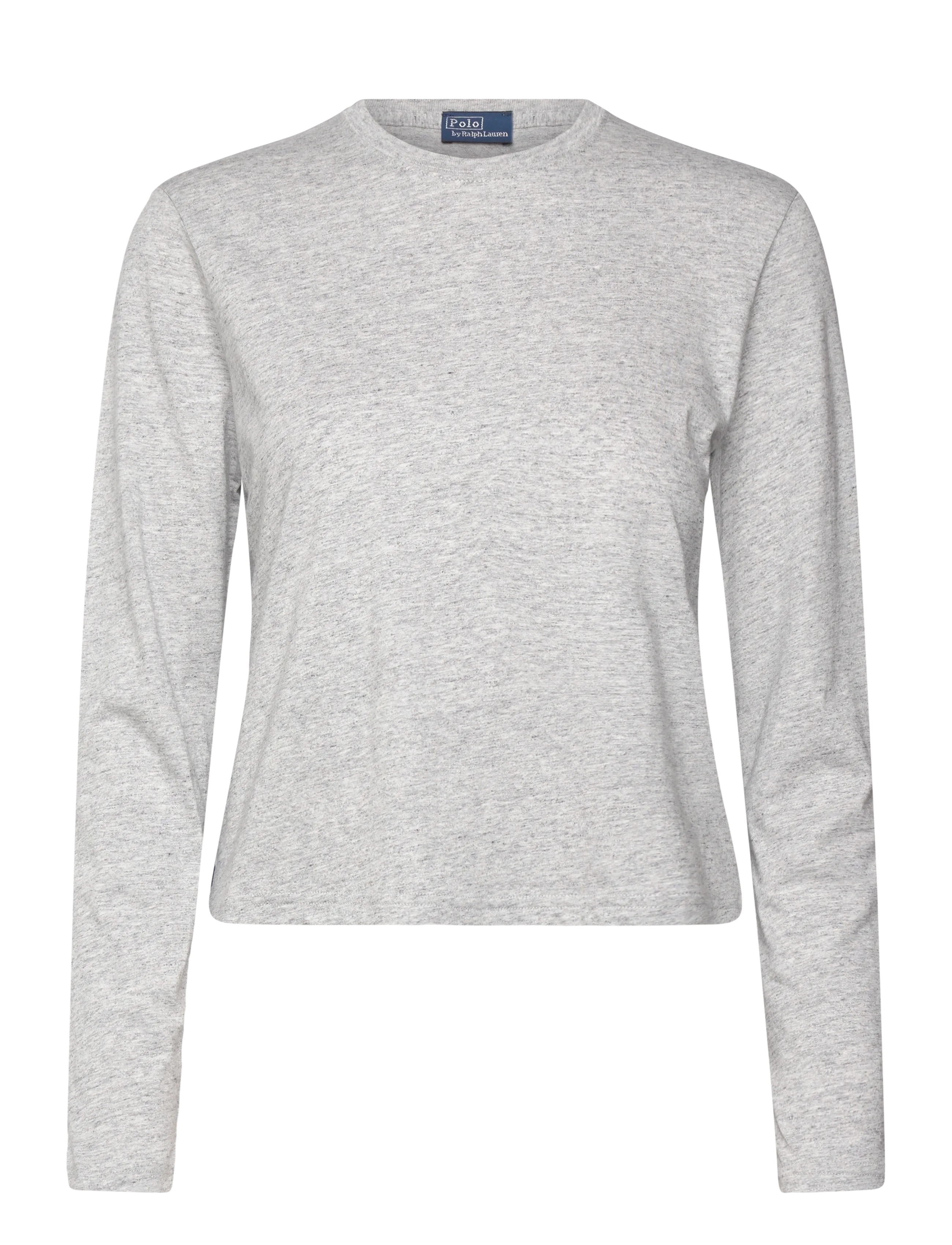 Polo Ralph Lauren Shrunken Fit Jersey Long-Sleeve Tee - Klær - COBBLESTONE HEATH / grey