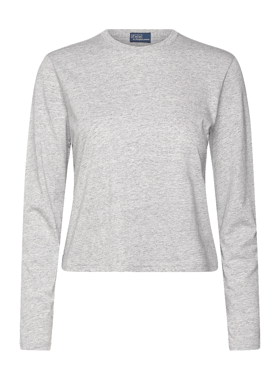Polo Ralph Lauren - Shrunken Fit Jersey Long-Sleeve Tee - pitkähihaiset paidat - cobblestone heath - 0