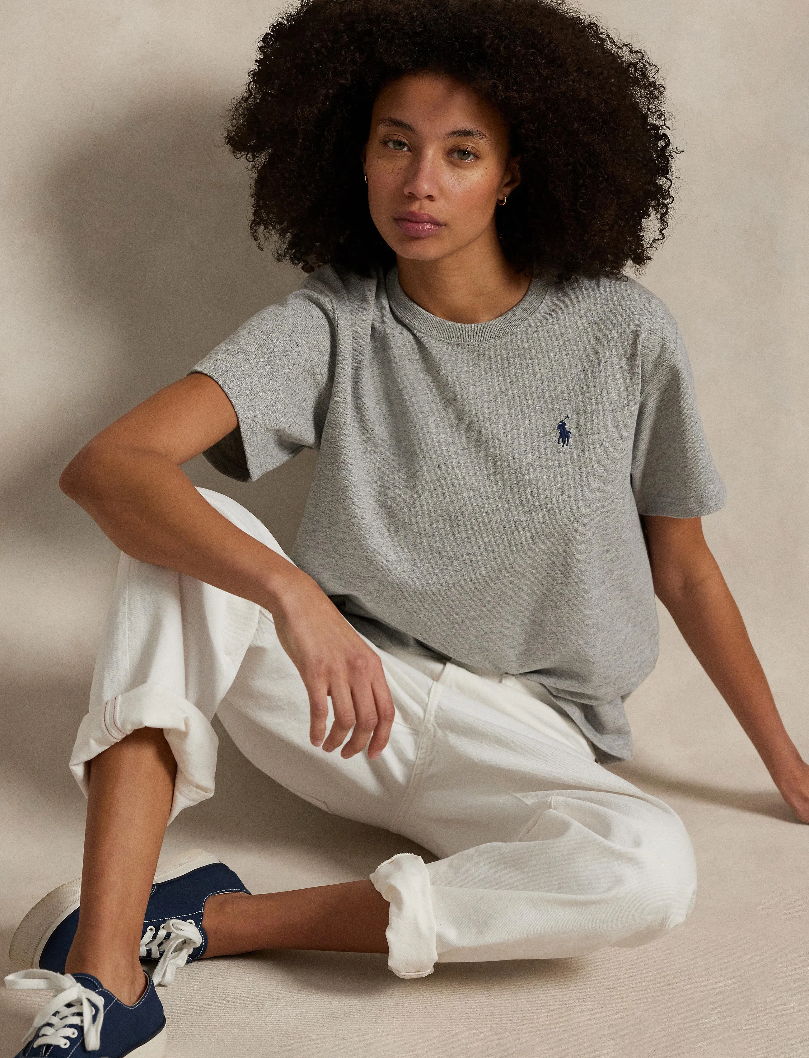 Polo Ralph Lauren - Relaxed Fit Cotton Jersey Tee - t-shirts & tops - cobblestone heath - 3