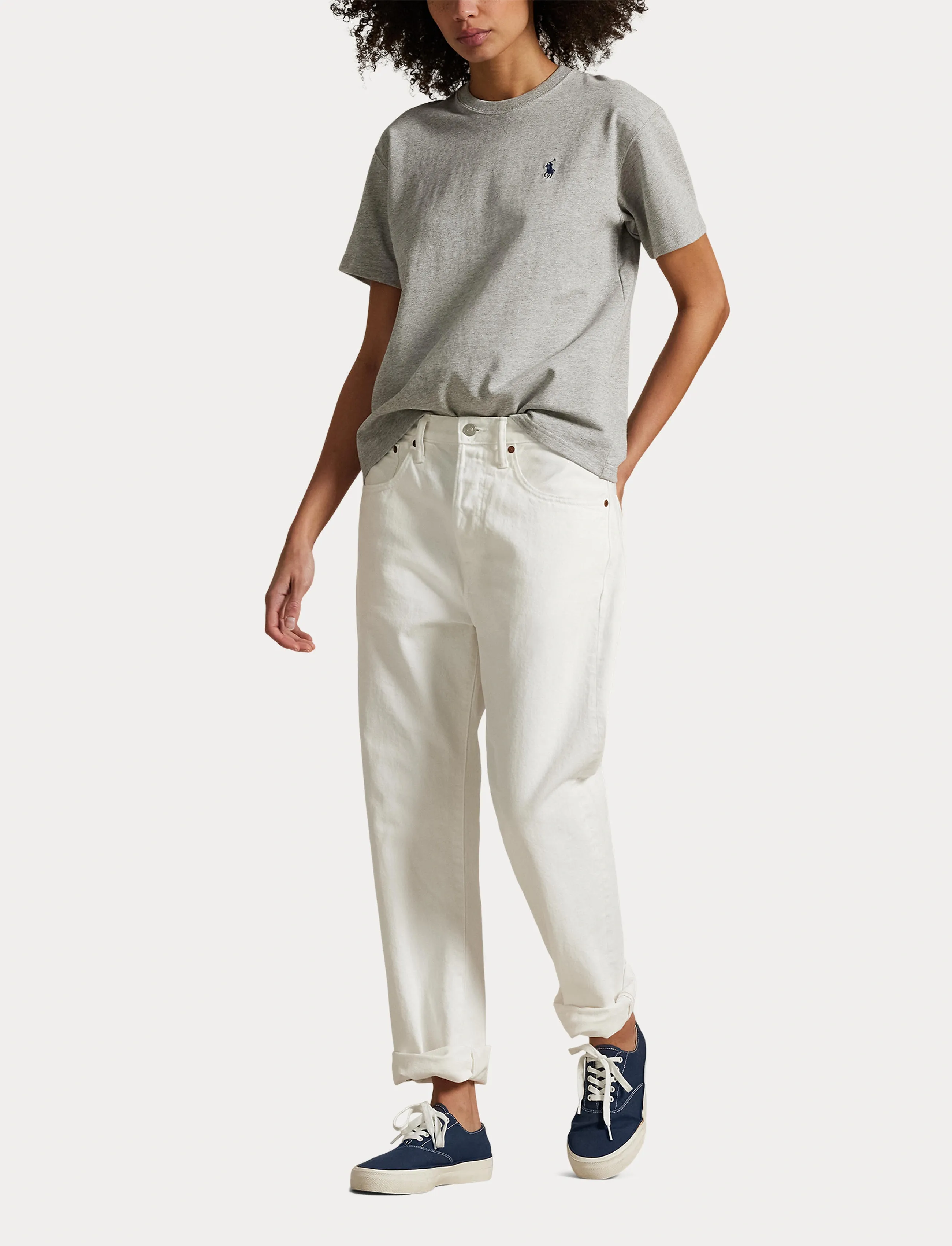 Polo Ralph Lauren - Relaxed Fit Cotton Jersey Tee - t-shirts & tops - cobblestone heath - 4