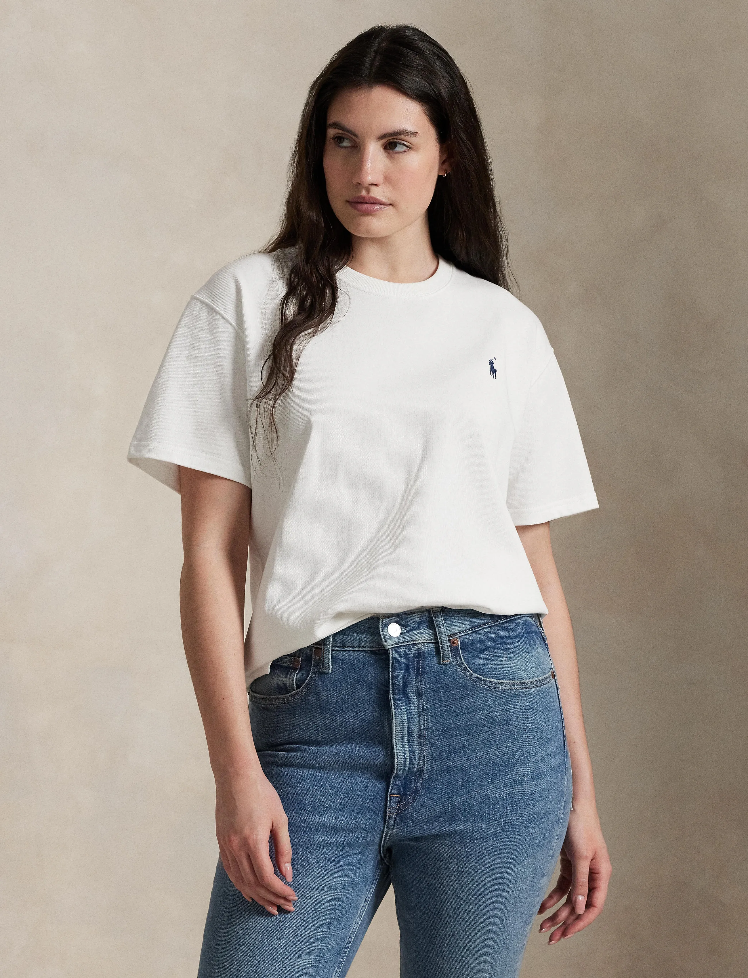 Polo Ralph Lauren Relaxed Fit Cotton Jersey Tee - T-paidat & topit - WHITE / white