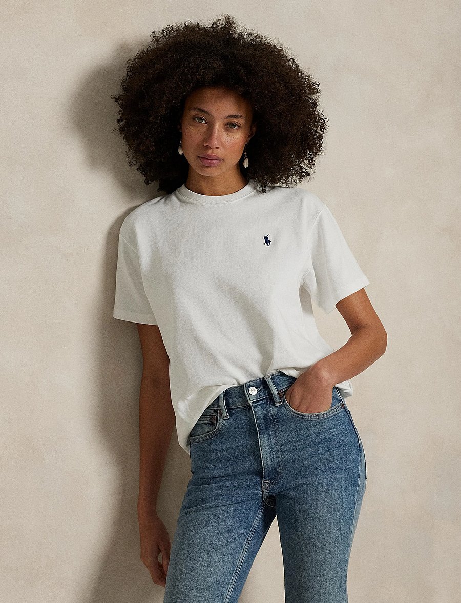 Polo Ralph Lauren - Relaxed Fit Cotton Jersey Tee - t-shirts & tops - white - 3