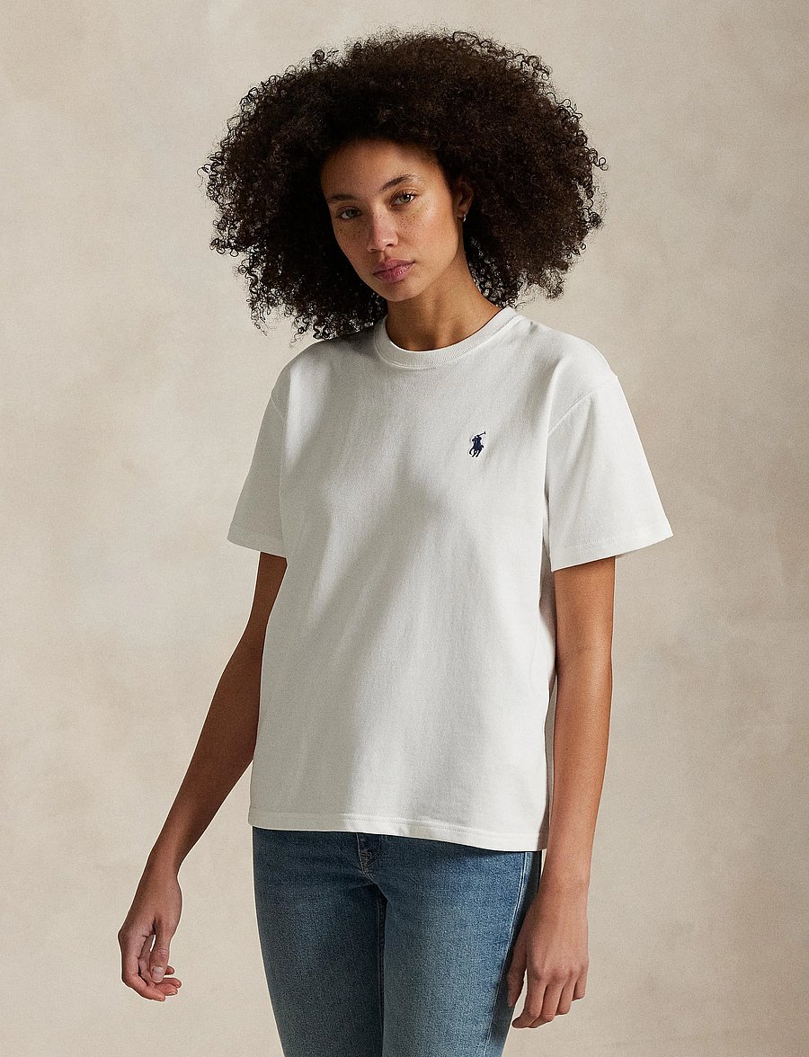 Polo Ralph Lauren - Relaxed Fit Cotton Jersey Tee - t-shirts & tops - white - 5