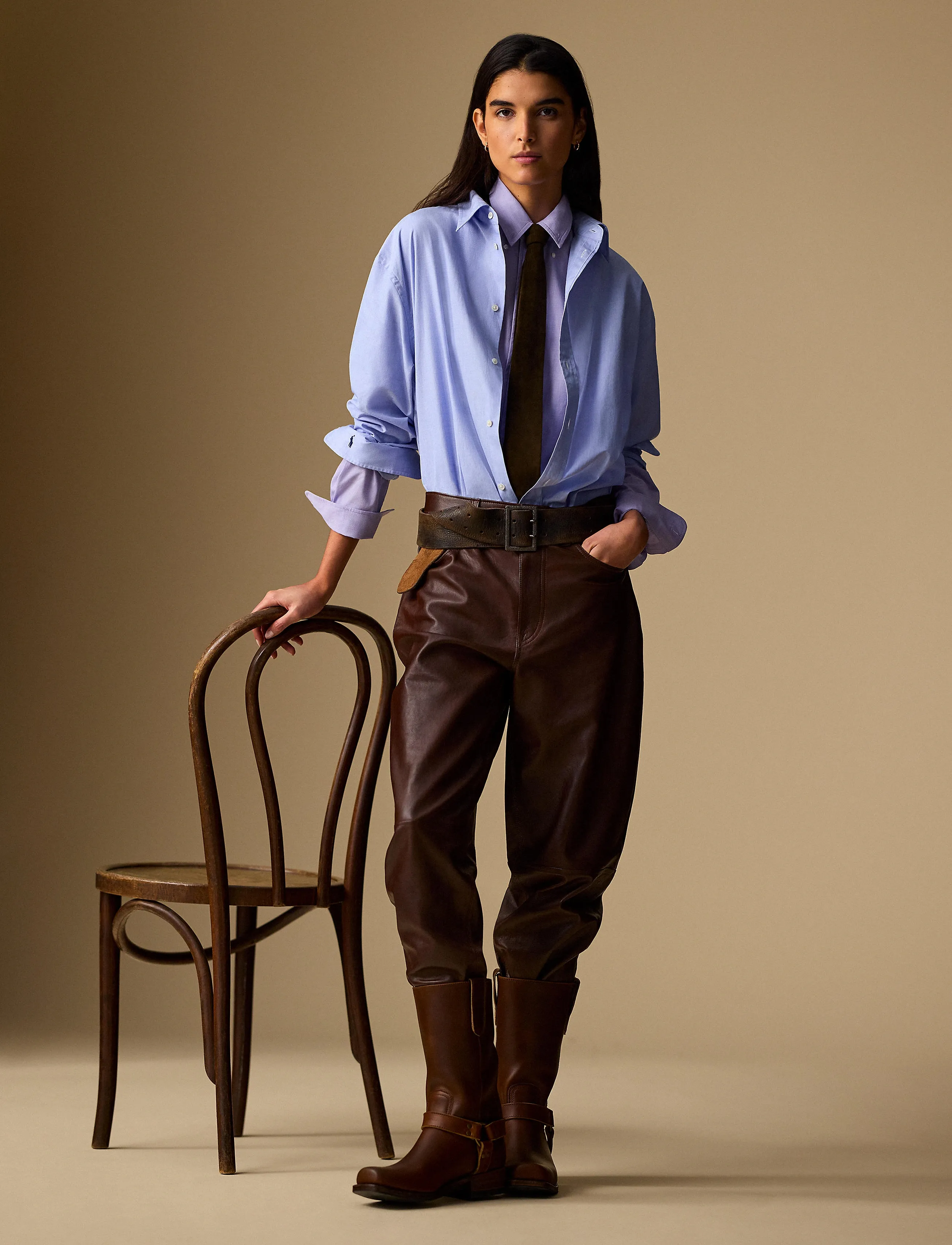 Polo Ralph Lauren - Oversize Fit Cotton Shirt - chemises en jeans - light blue - 4