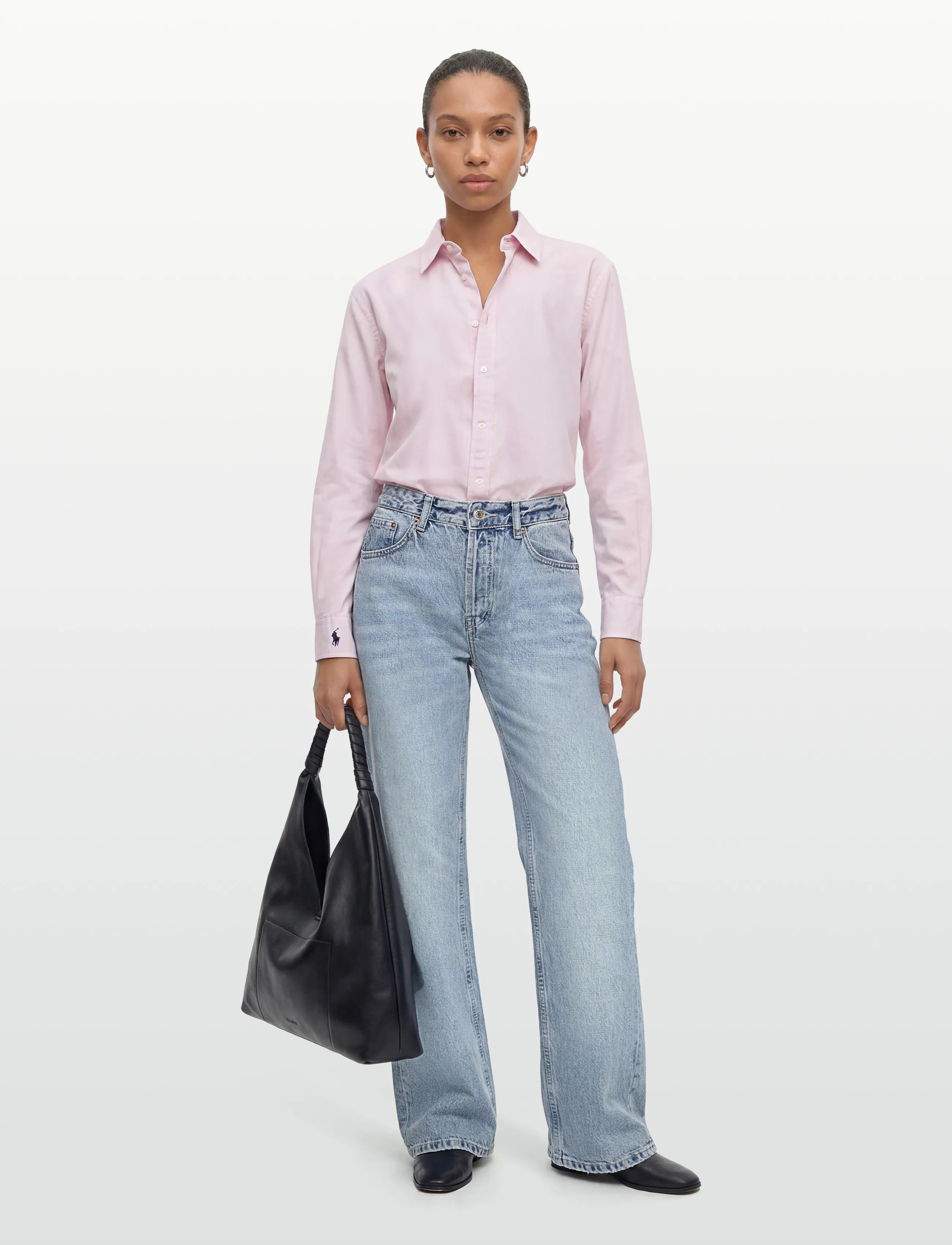 Polo Ralph Lauren Oversize Fit Cotton Shirt - Ralph Lauren - SURFSIDE ROSE / pink/rose
