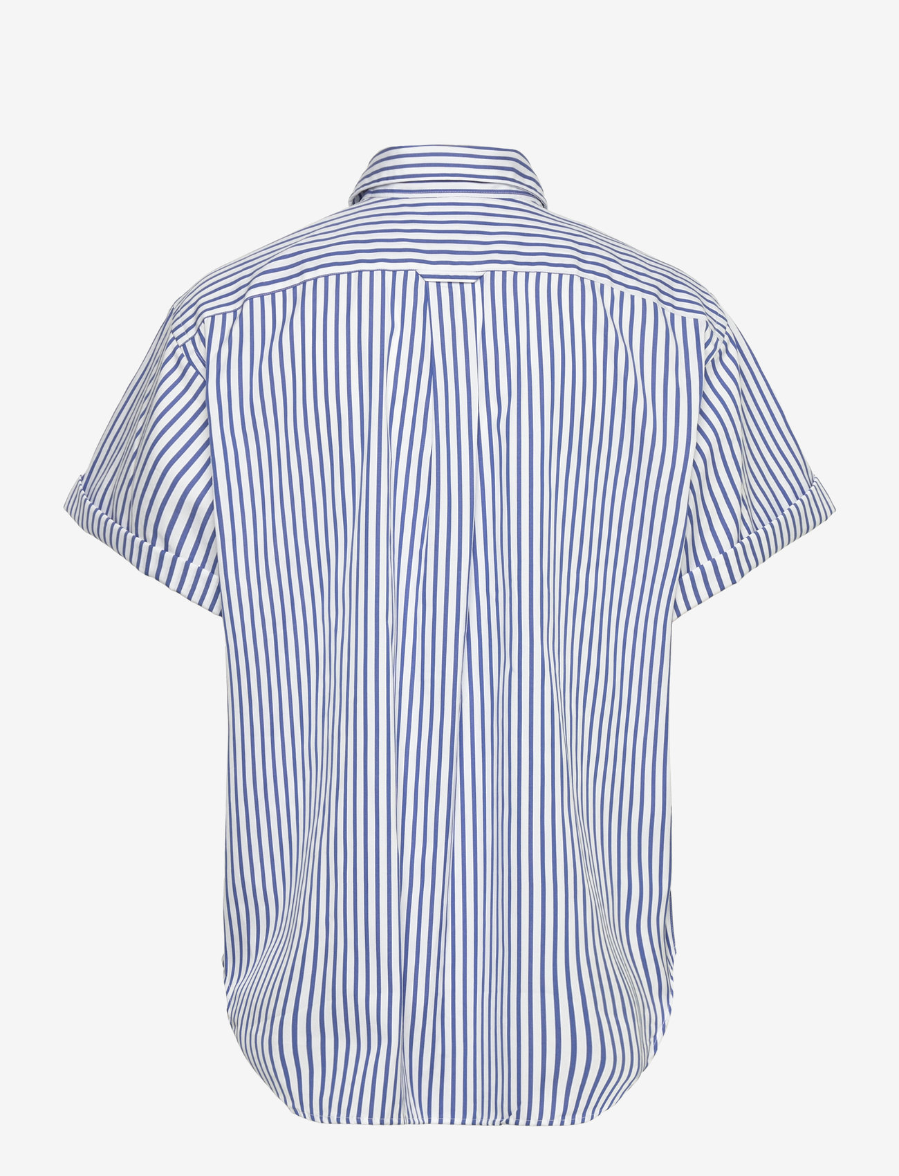 Polo Ralph Lauren - Oversize Fit Striped Cotton Shirt - 1822 white/royal - 1
