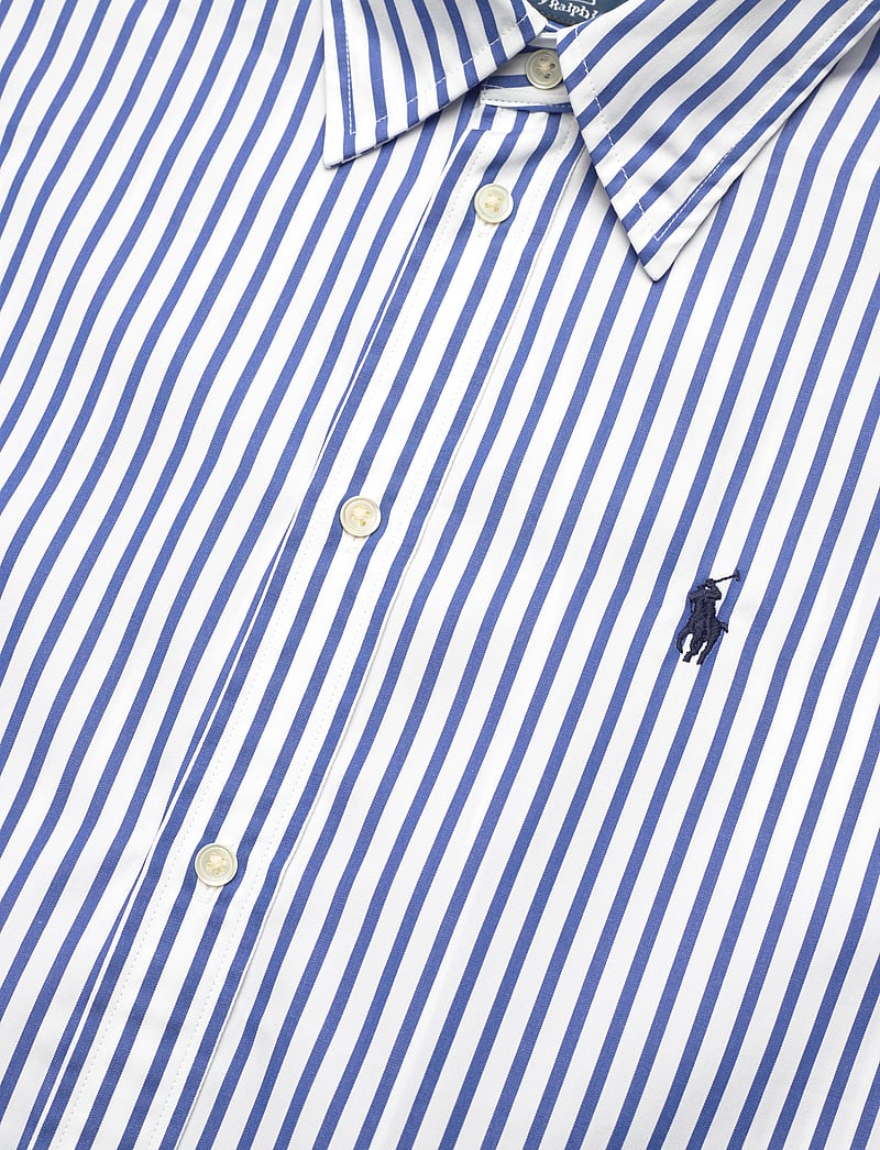 Polo Ralph Lauren - Oversize Fit Striped Cotton Shirt - 1822 white/royal - 2