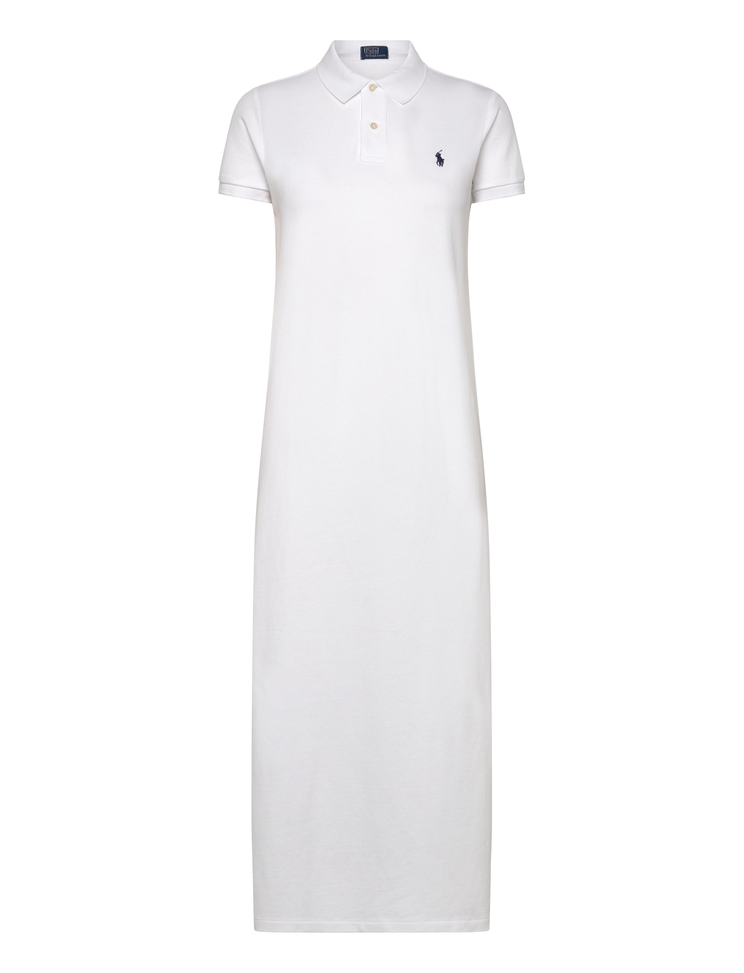 POLO RALPH LAUREN Baumwolle Mesh Polo Kleid Weiß - XS - Damen