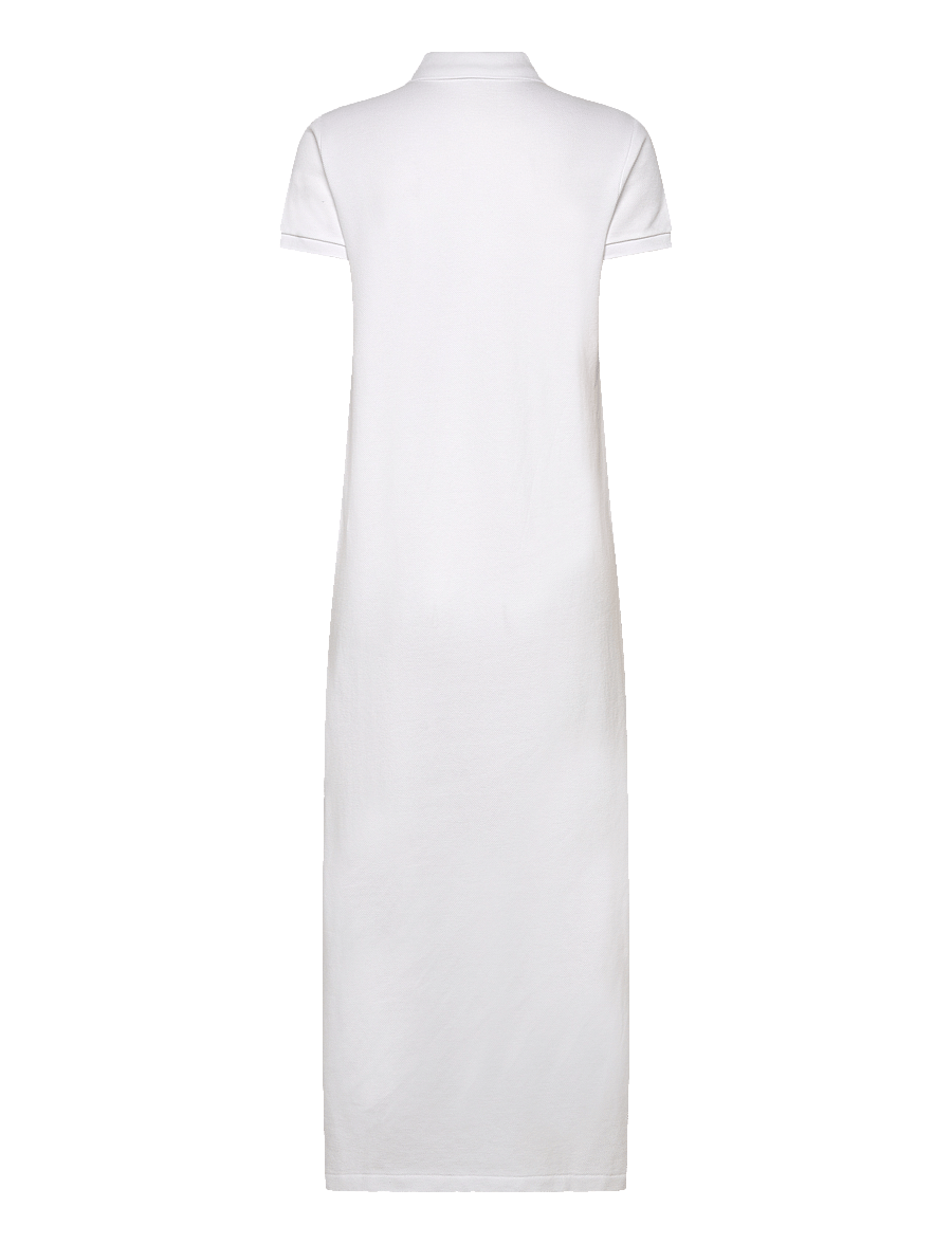 Polo Ralph Lauren - Cotton Mesh Polo Dress - maxi sukienki - white - 2
