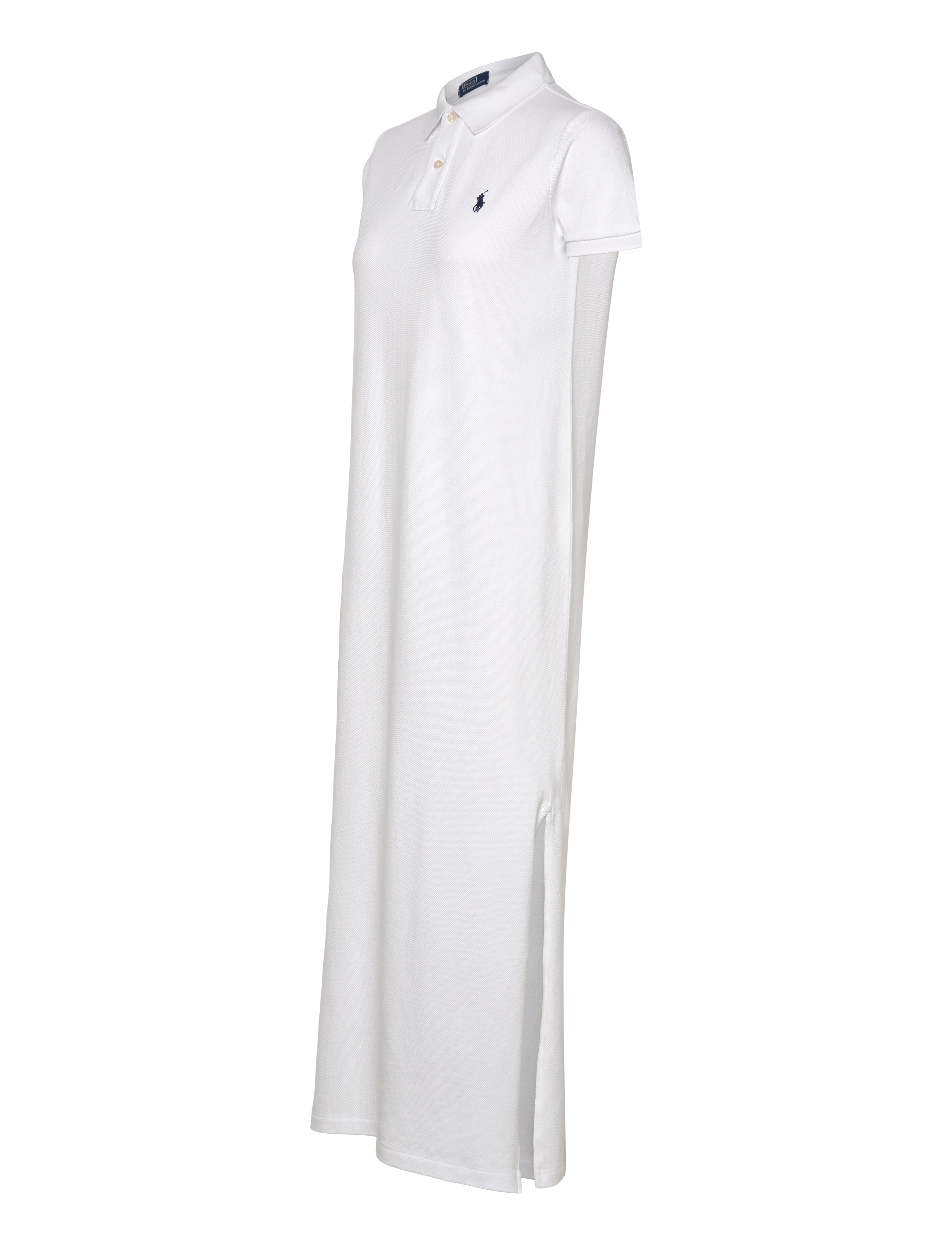 Polo Ralph Lauren - Cotton Mesh Polo Dress - maxi sukienki - white - 3