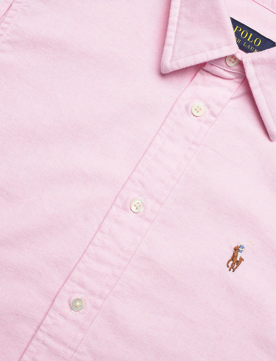 Polo Ralph Lauren - Cotton Oxford Sleeveless Shirt - jeansskjortor - bath pink - 2