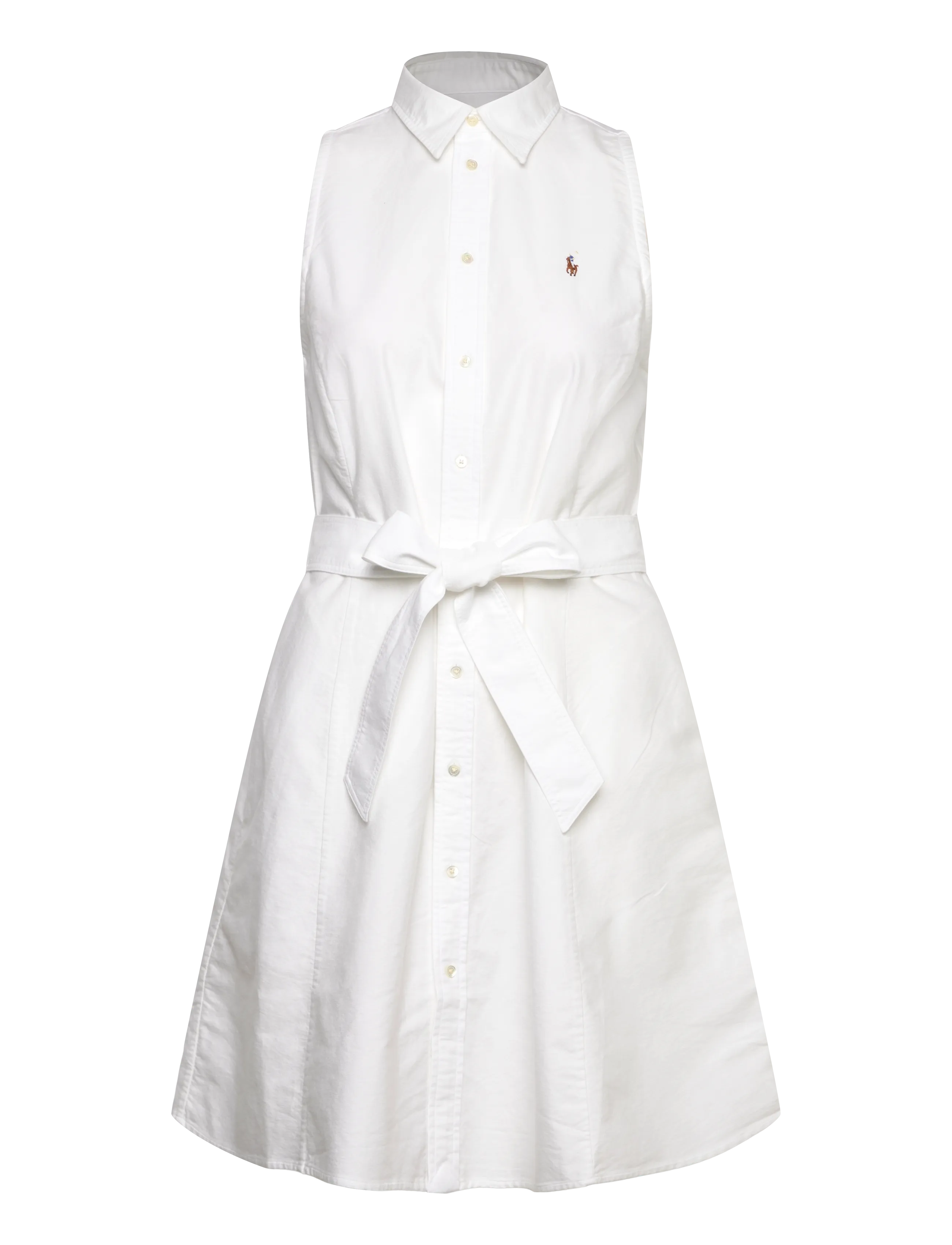 Polo Ralph Lauren Classic Oxford-Wvn-Dresses, 34, White, Designere > Shirt Dresses, Dame