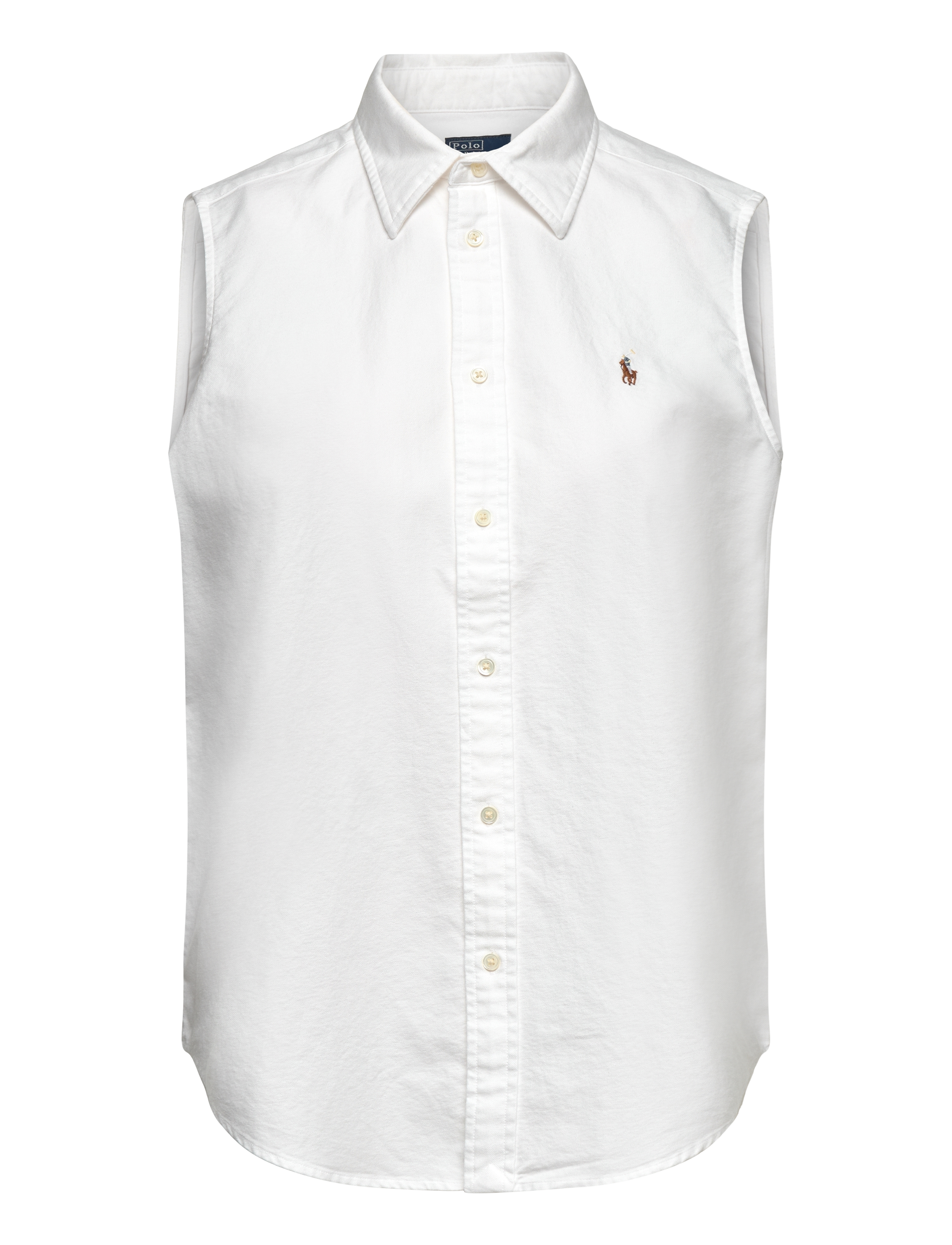 Polo Ralph Lauren Cotton Oxford Sleeveless Shirt - Kampagne - BSR WHITE / white