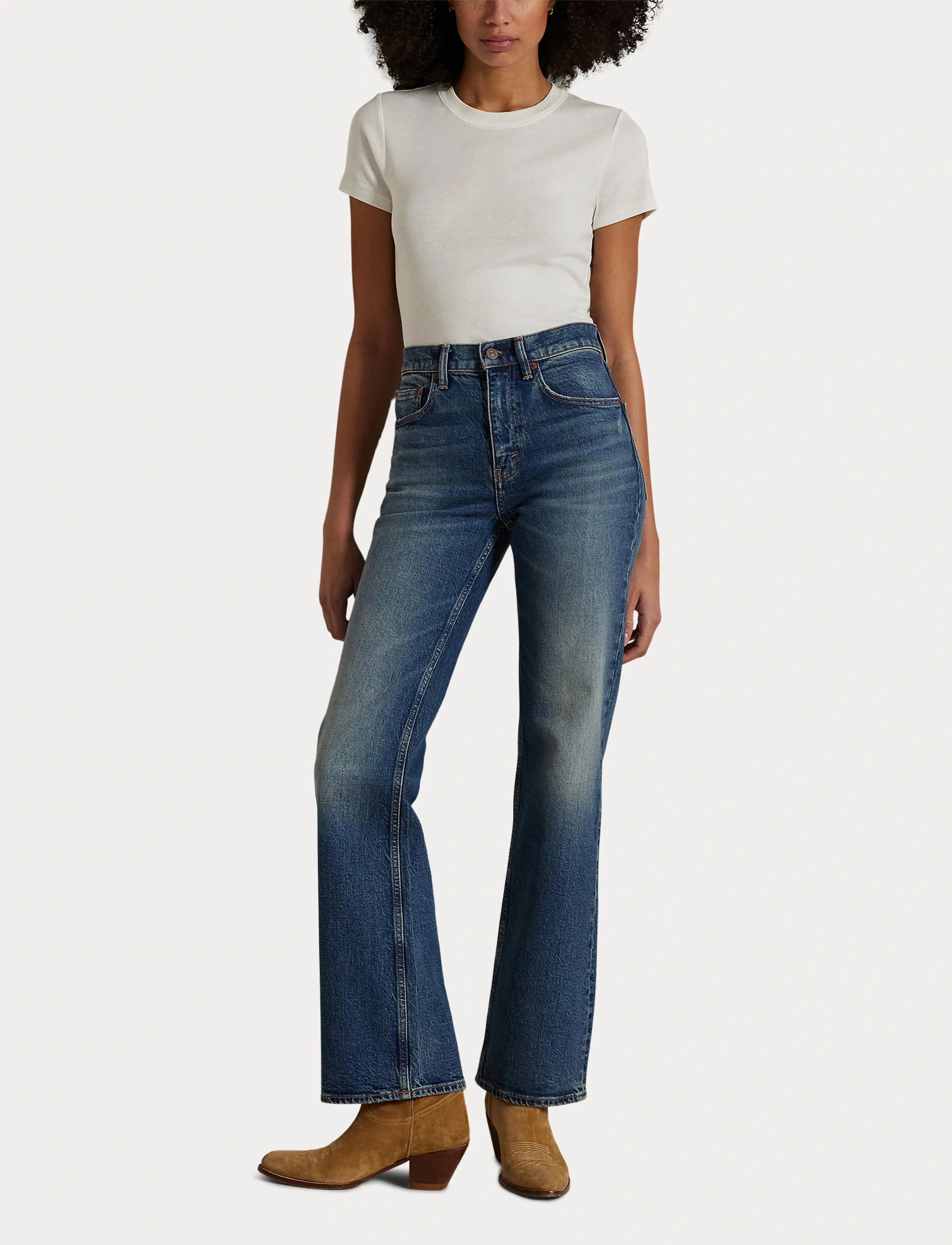Polo Ralph Lauren - LOW STR DENIM-FUL-FLR - peoria wash - 4