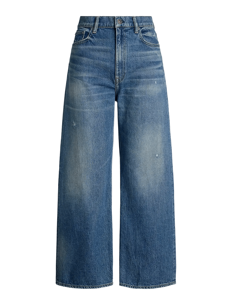 Polo Ralph Lauren - High-Rise Wide-Leg Crop Jean - laia säärega teksad - maceen wash - 1