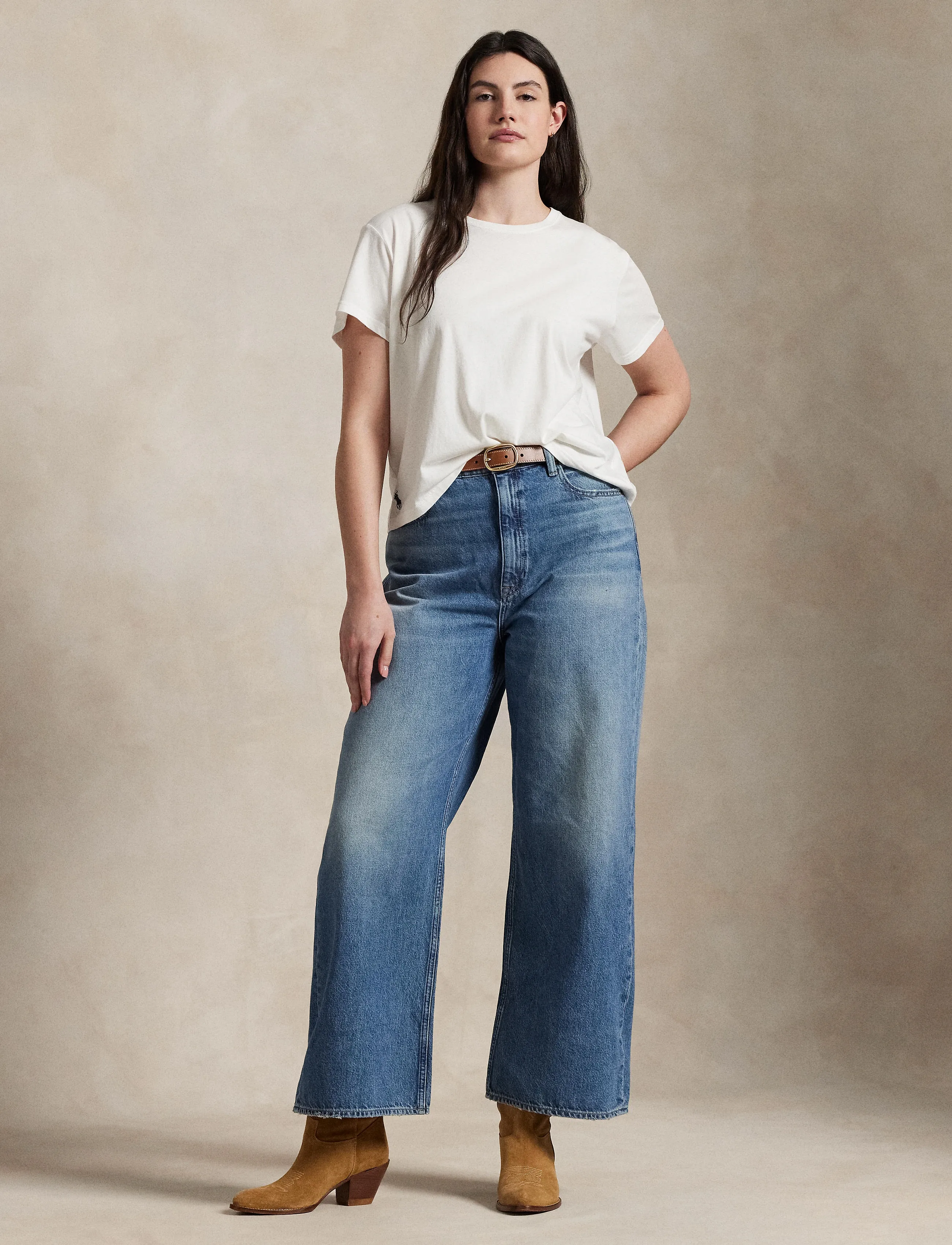 Polo Ralph Lauren High-Rise Wide-Leg Crop Jean - Kampagnen - MACEEN WASH / blue