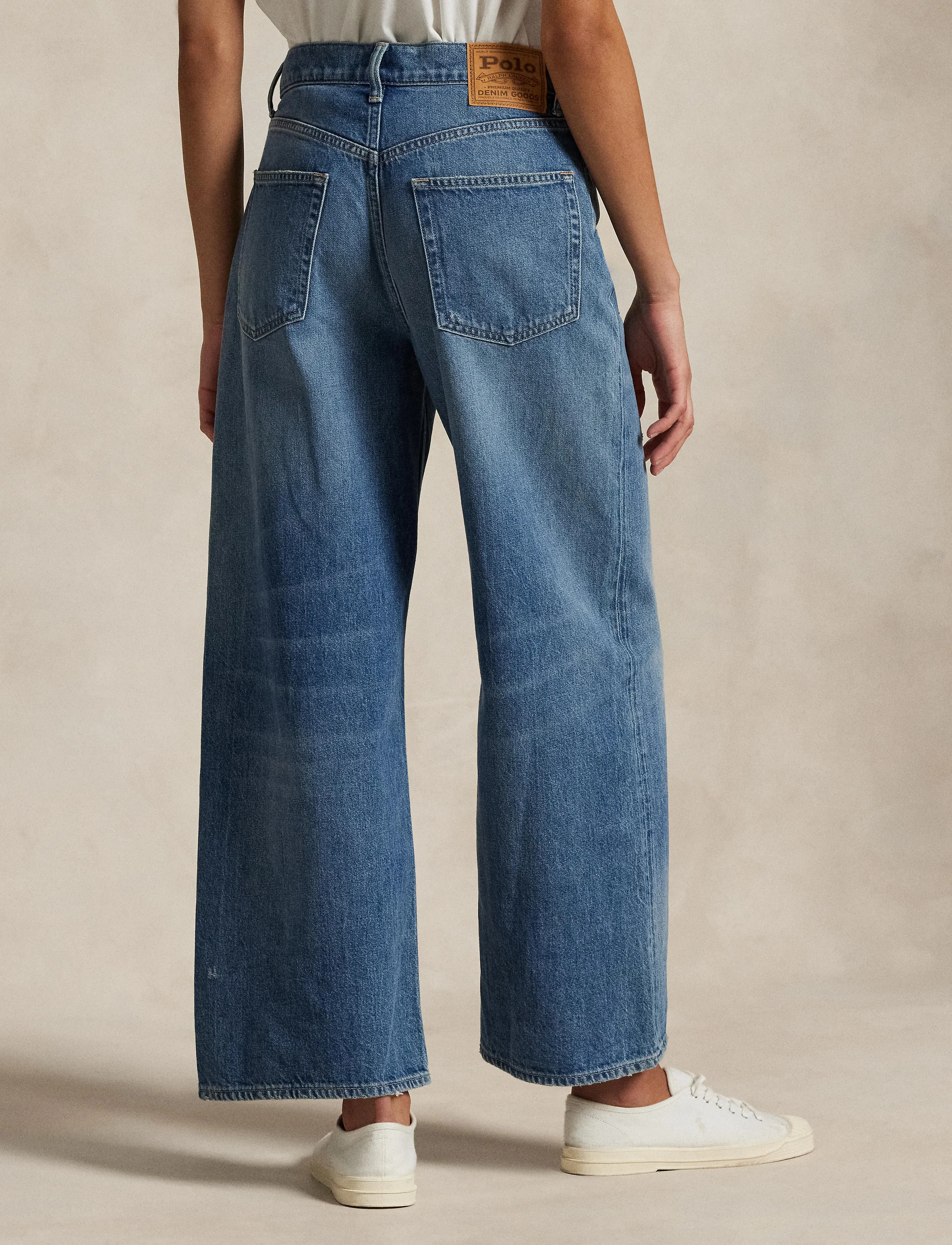 Polo Ralph Lauren - High-Rise Wide-Leg Crop Jean - pantalons larges - maceen wash - 3