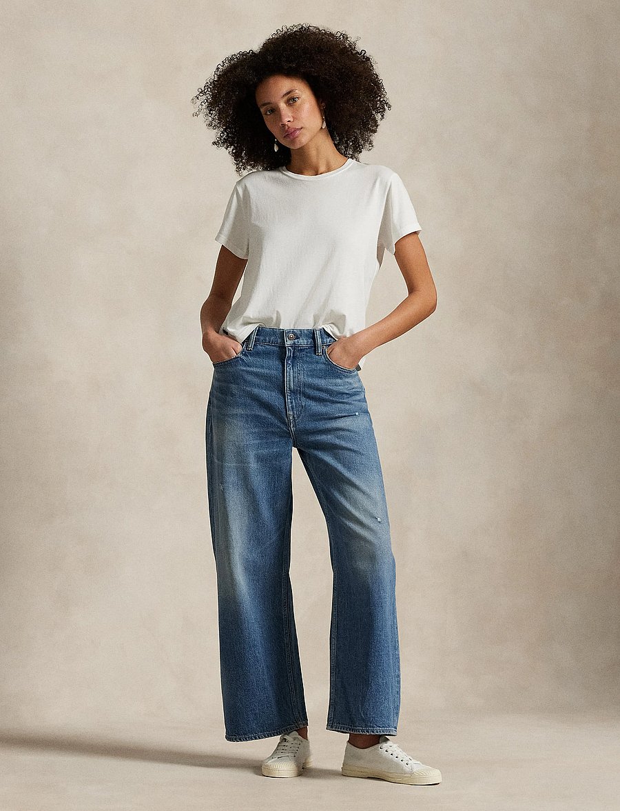 Polo Ralph Lauren - High-Rise Wide-Leg Crop Jean - laia säärega teksad - maceen wash - 5