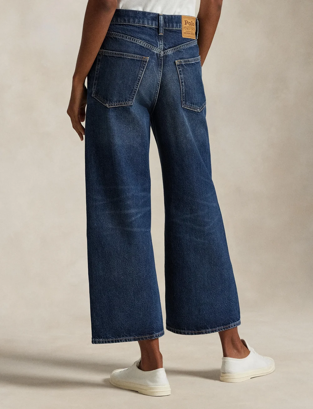 Polo Ralph Lauren - High-Rise Wide-Leg Crop Jean - vida jeans - mylio wash - 2