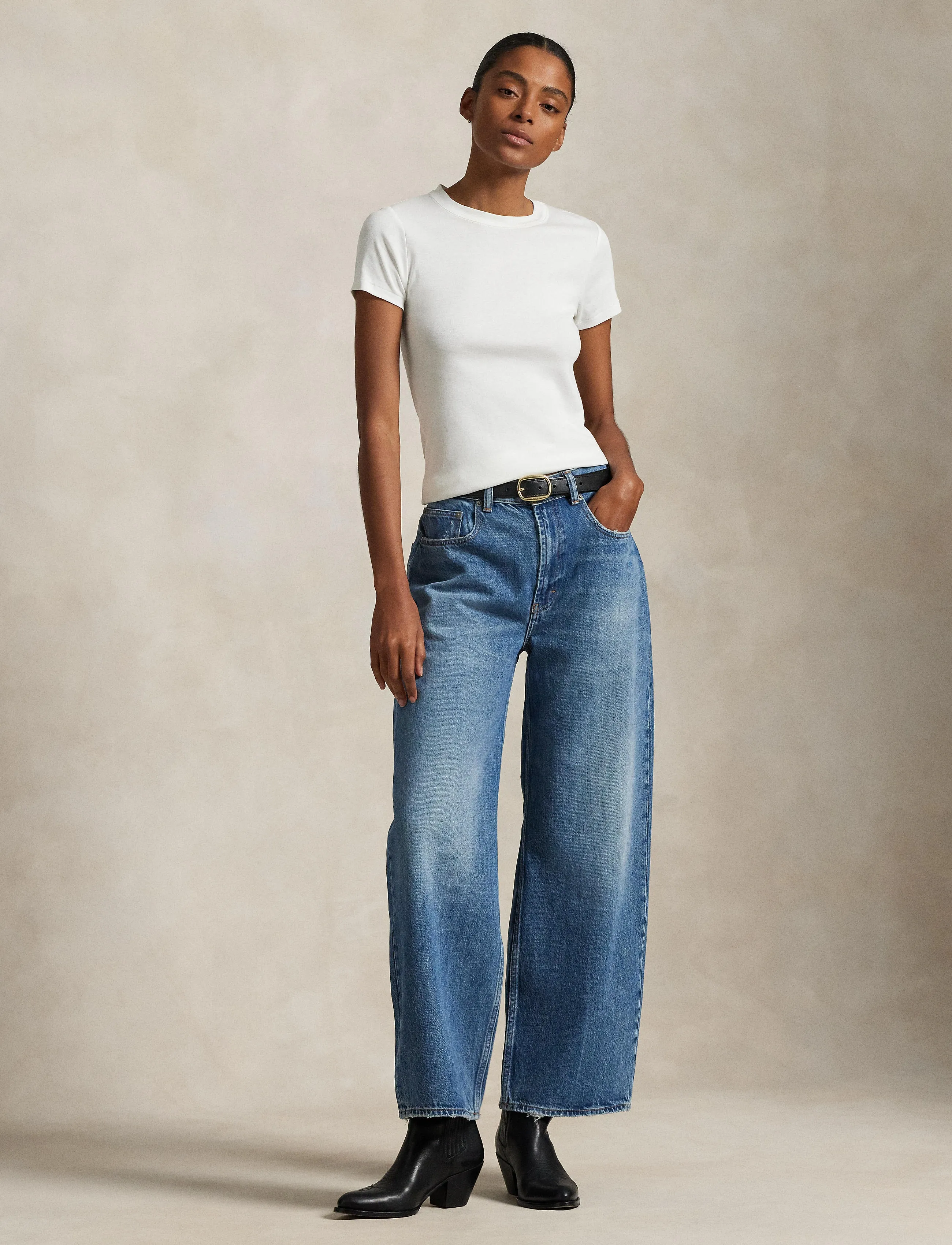 Polo Ralph Lauren - Relaxed Wide-Leg Jean - pantalons larges - cay wash - 3