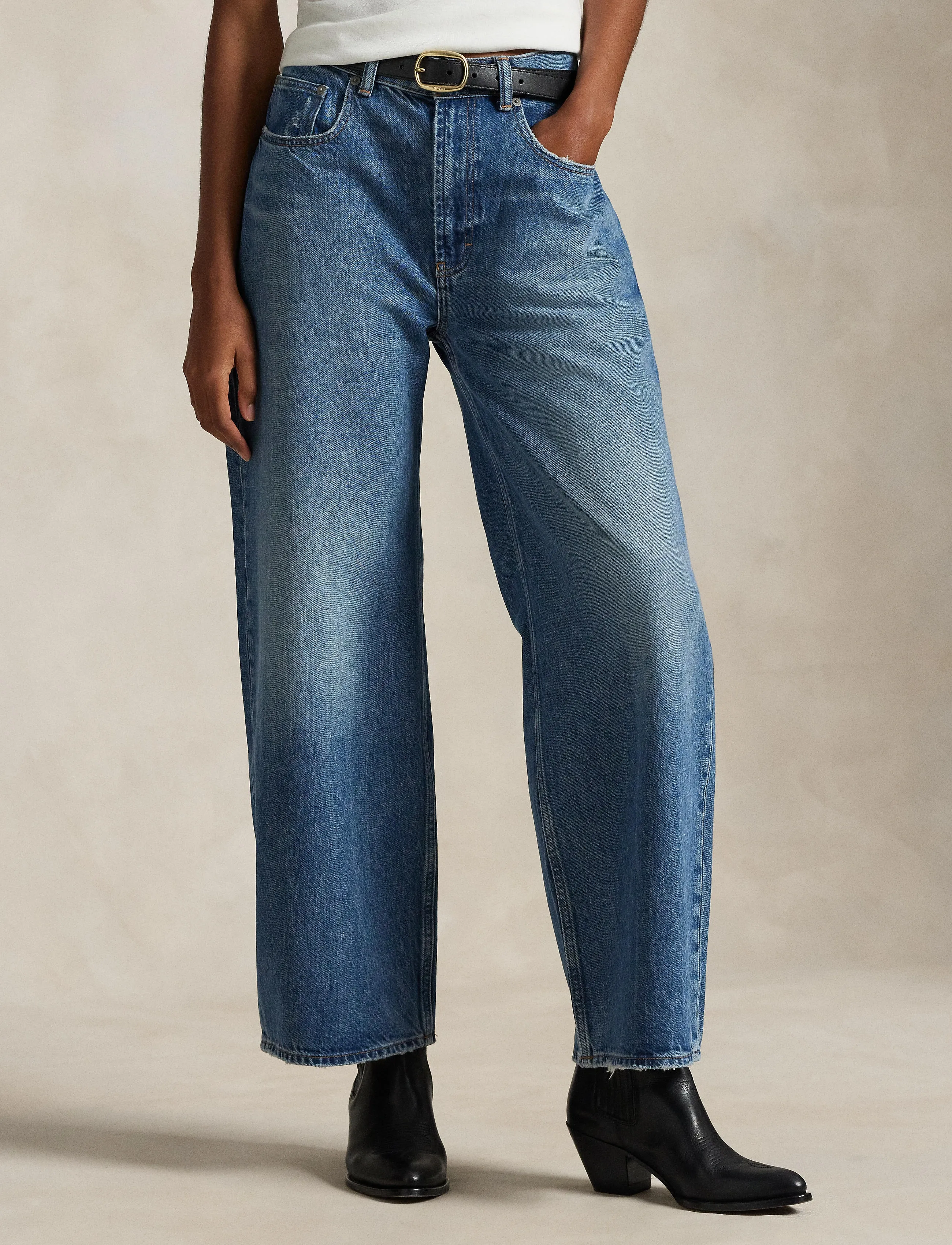 Polo Ralph Lauren - Relaxed Wide-Leg Jean - pantalons larges - cay wash - 5