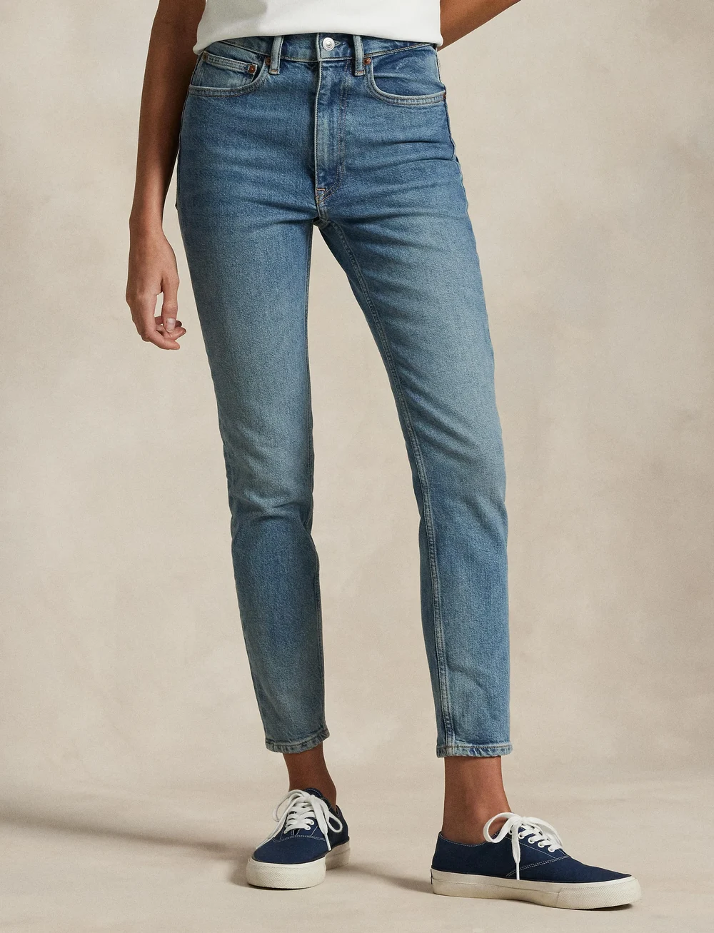 Polo Ralph Lauren - High-Rise Super-Slim Jean - slim jeans - antares wash - 0