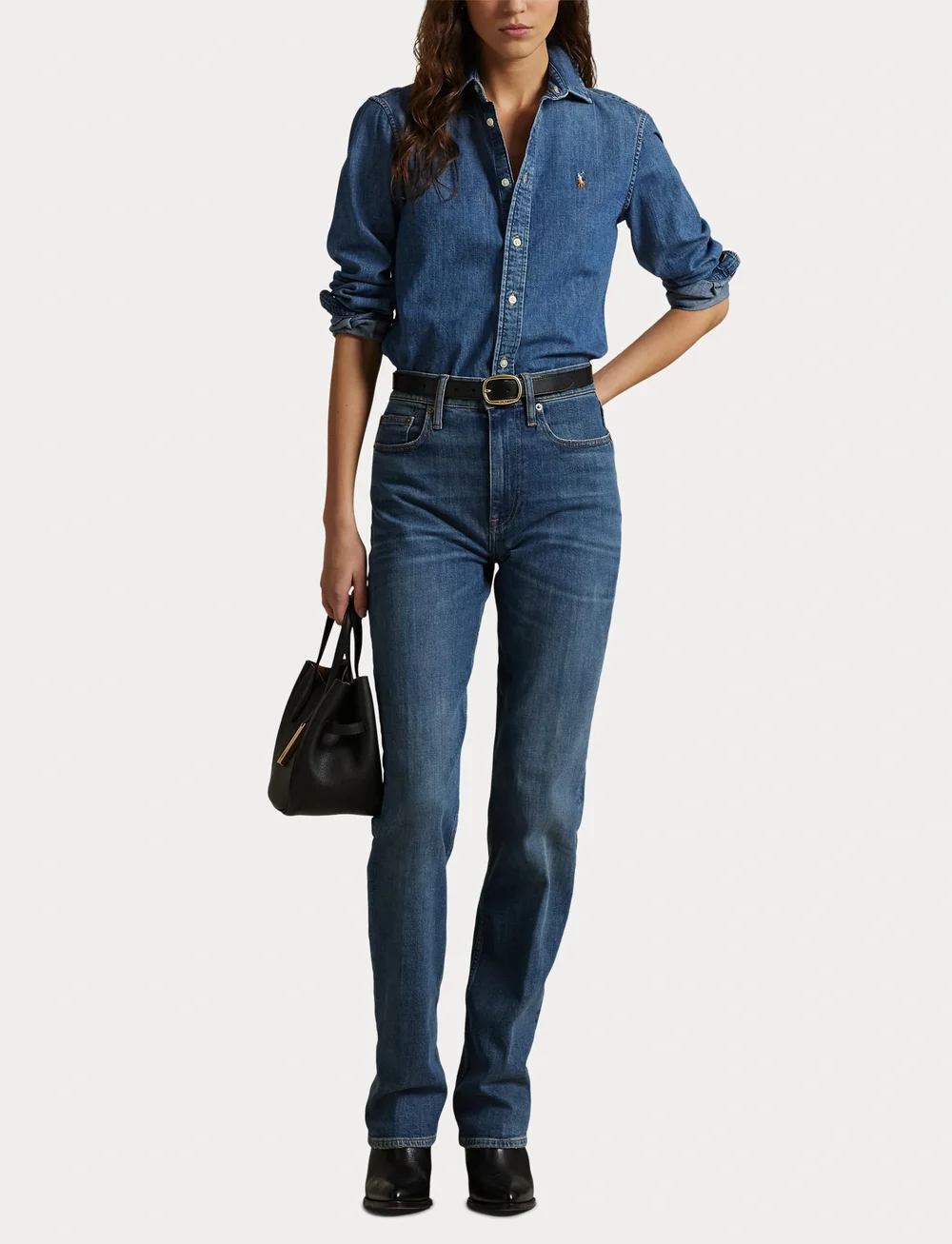 Polo Ralph Lauren - High-Rise Straight Jean - raka jeans - telesto wash - 4