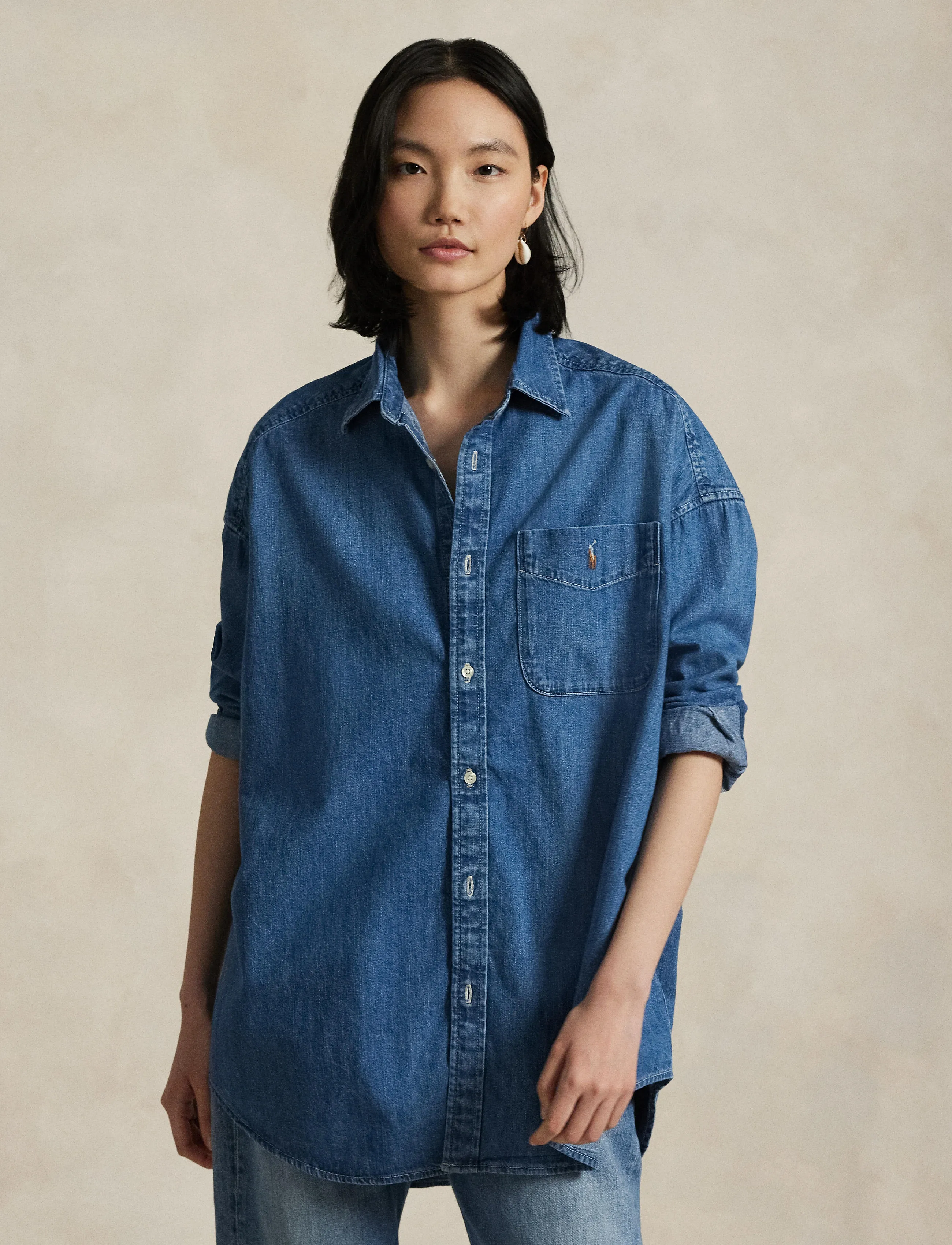 Polo Ralph Lauren - 2X1 DENIM-LSL-BFS - chemises en jeans - golfito wash - 5