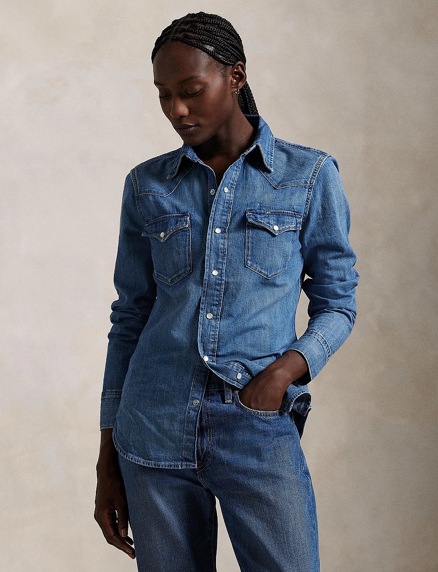 Polo Ralph Lauren - Denim Western Shirt - teksasärgid - canaria wash - 3