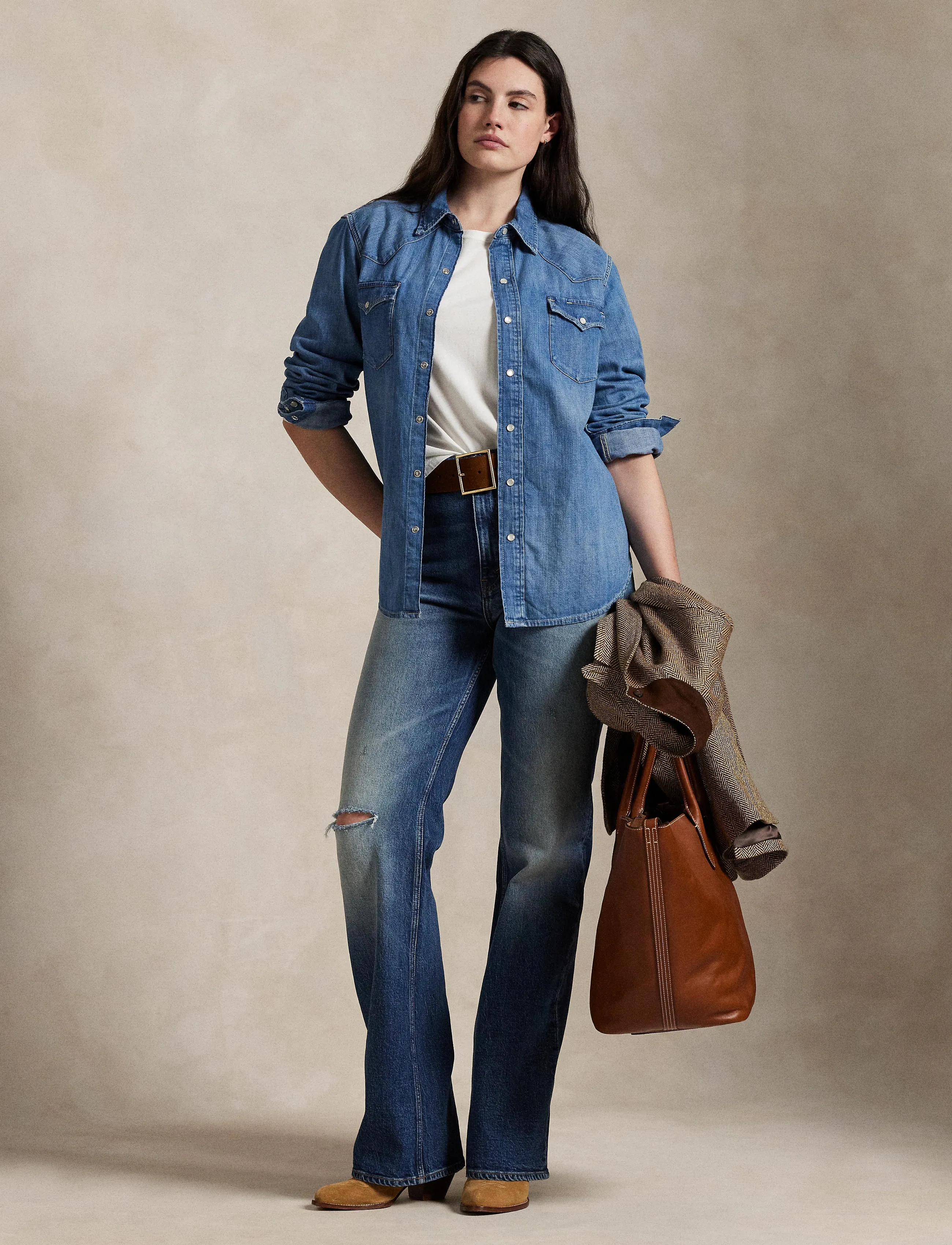 Polo Ralph Lauren - Denim Western Shirt - chemises en jeans - canaria wash - 5