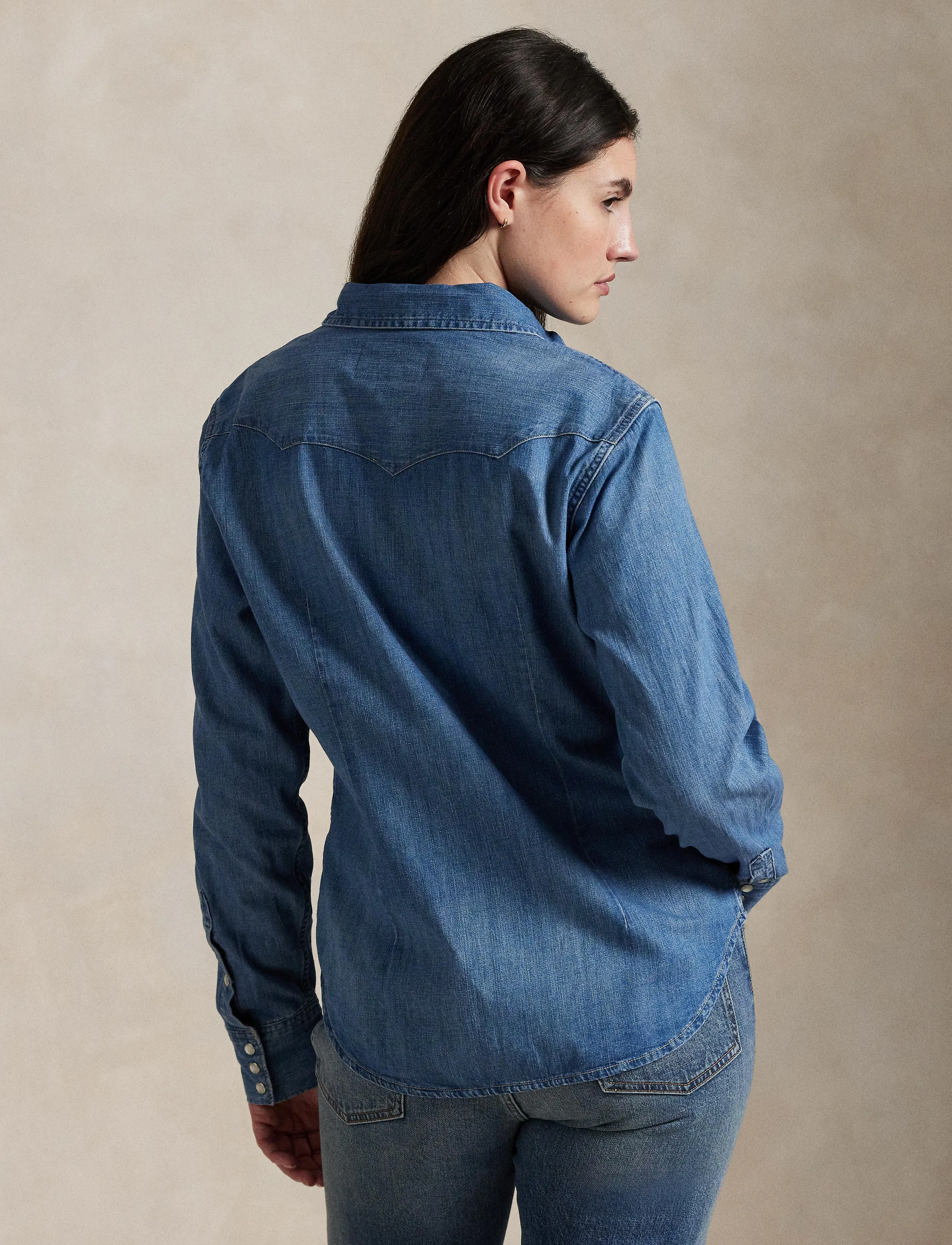 Polo Ralph Lauren Denim Western Shirt skjortor dam – bild 5