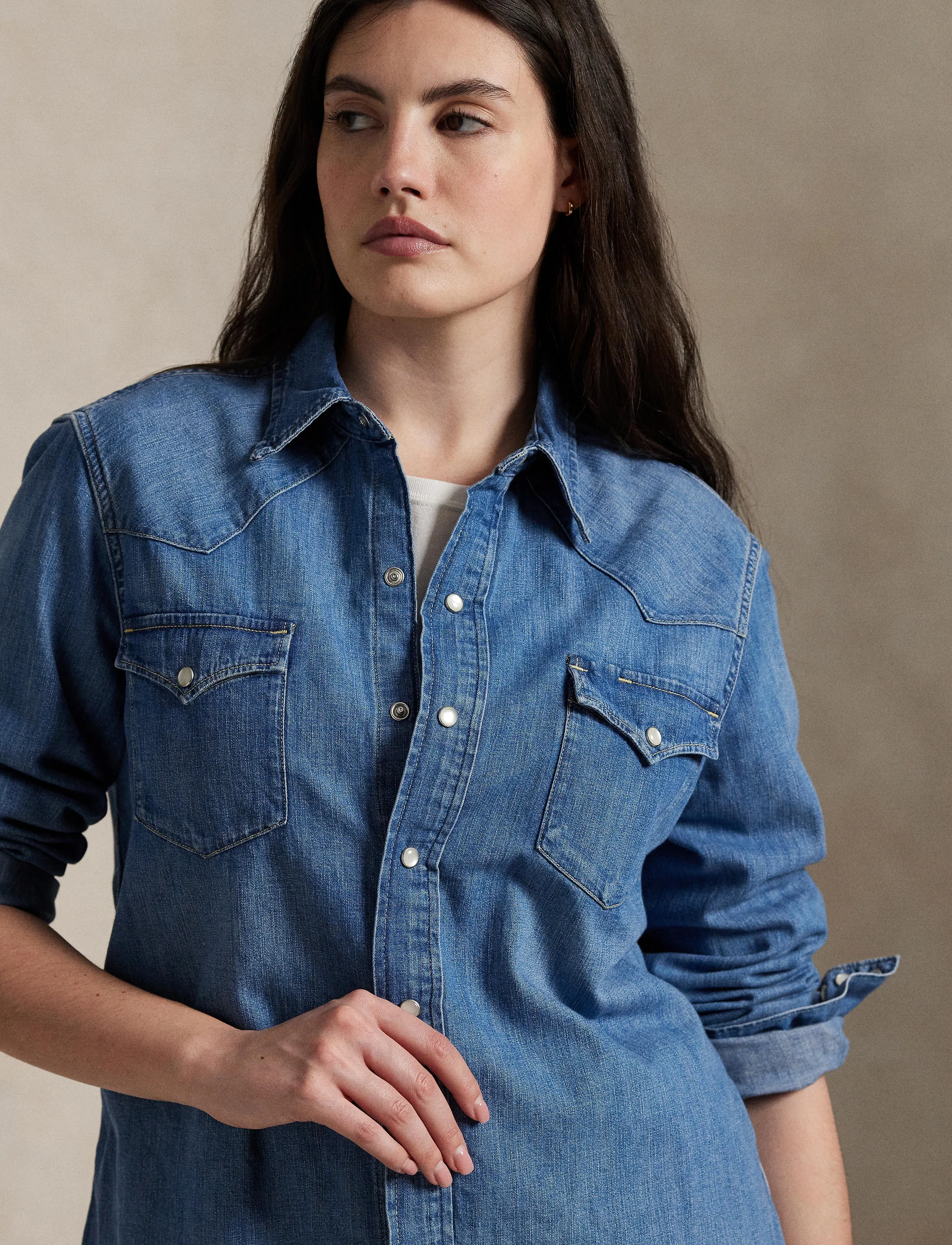 Polo Ralph Lauren Denim Western Shirt skjortor dam – bild 6