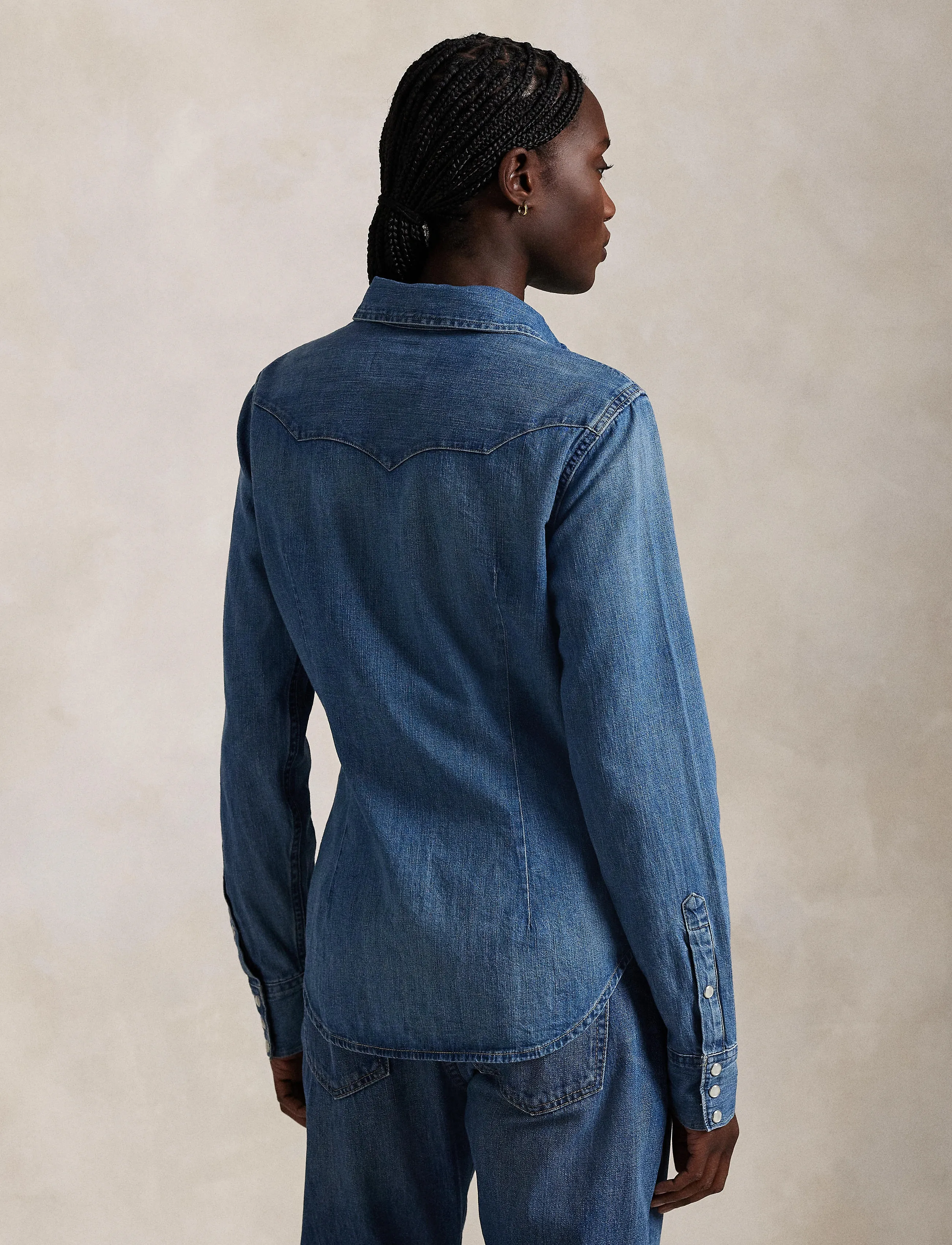 Polo Ralph Lauren Denim Western Shirt skjortor dam – bild 10