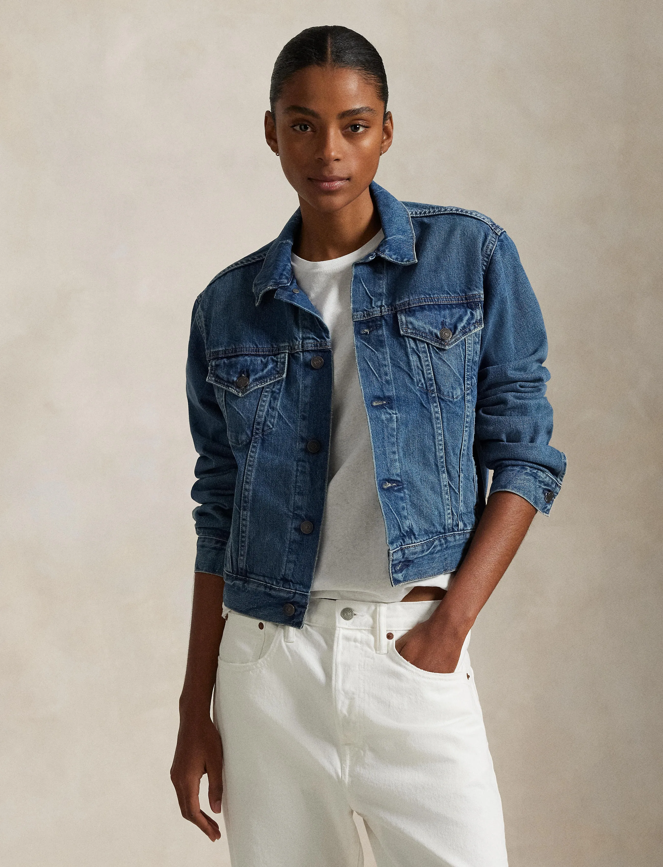 Polo Ralph Lauren Denim Trucker Jacket, XS, Jackets, Blau - Denim, Frauen