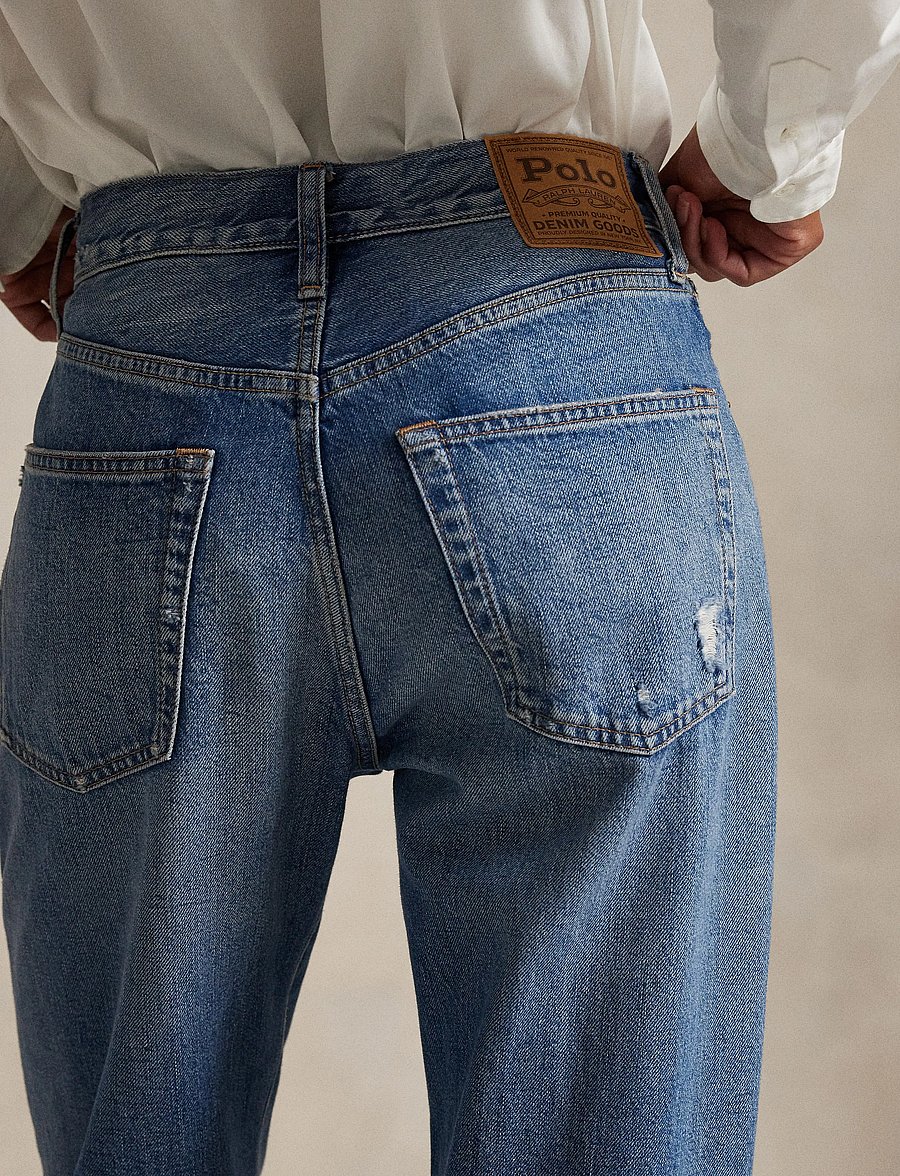 Polo Ralph Lauren - 3X1 RIGID DENIM-FUL-STR - mom-lõikega teksad - lebec wash - 5