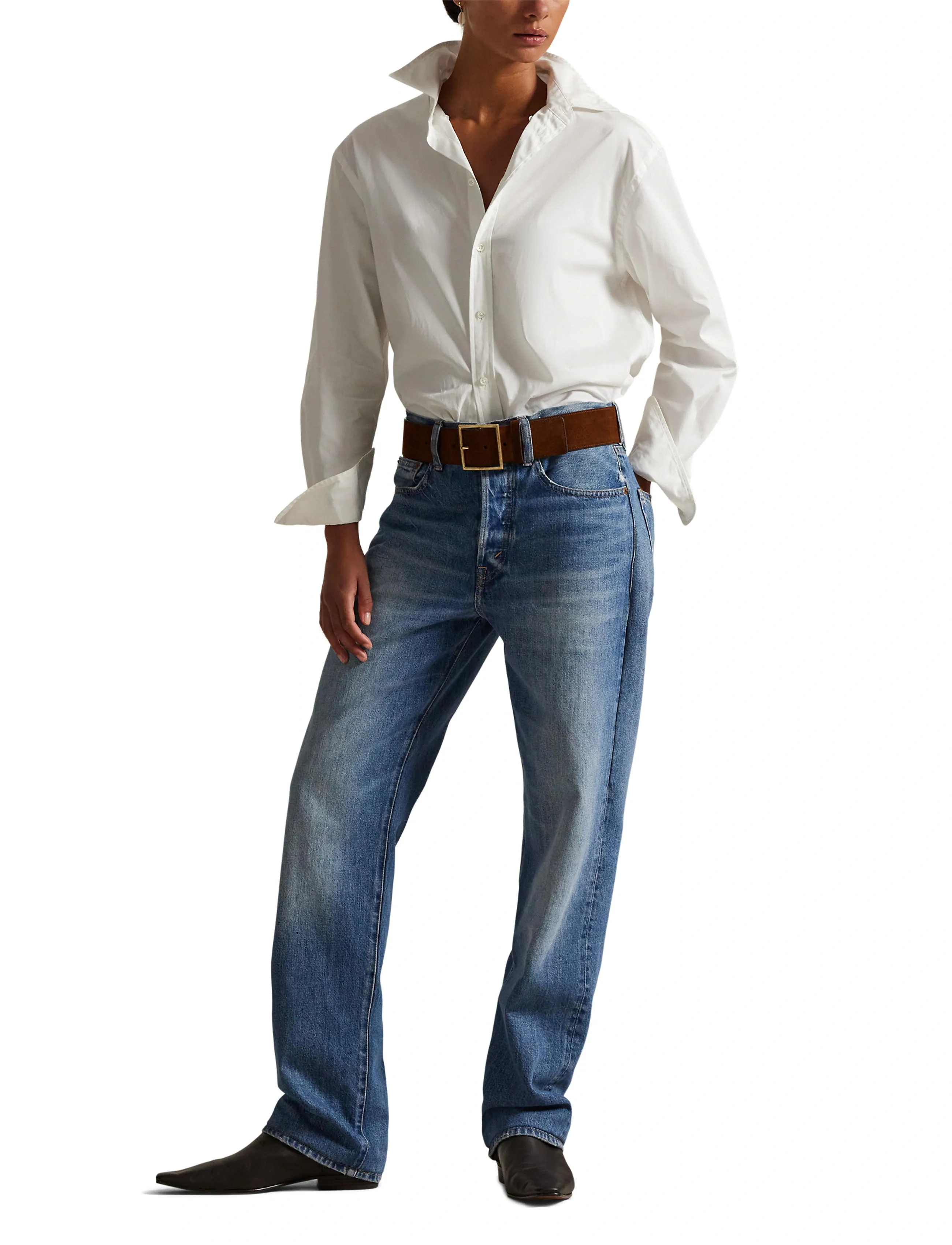 Polo Ralph Lauren Relaxed Straight Fit jeans med hög resår dam – bild 8